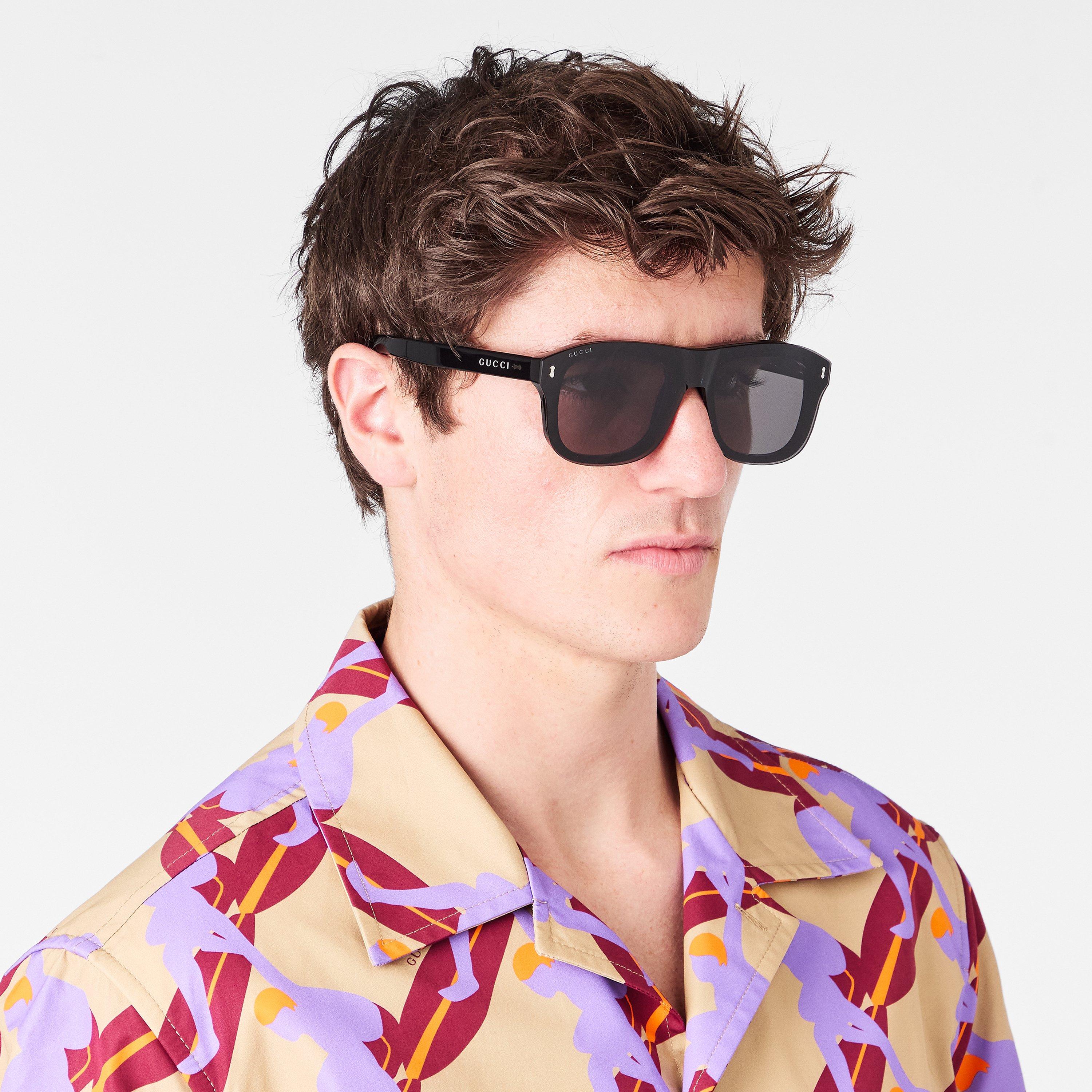 Black - Gucci - Aviator Glasses - 3