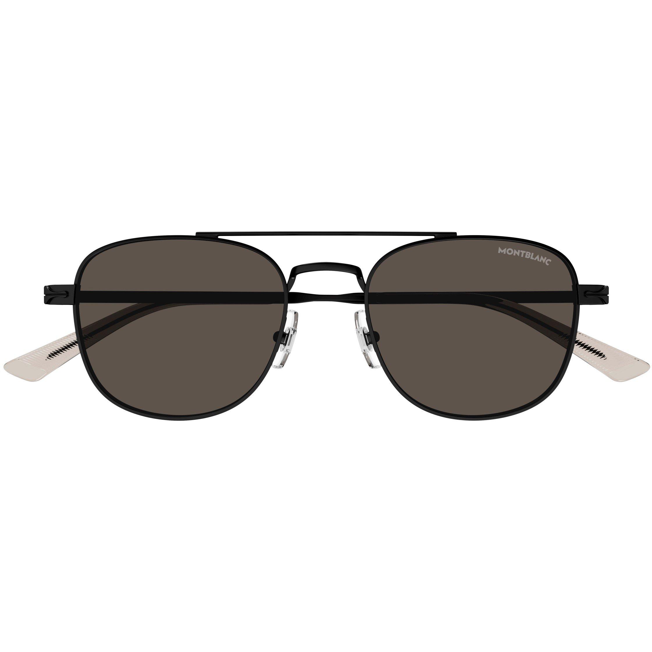 Black/Brown - Montblanc - Aviator Sunglasses - 2