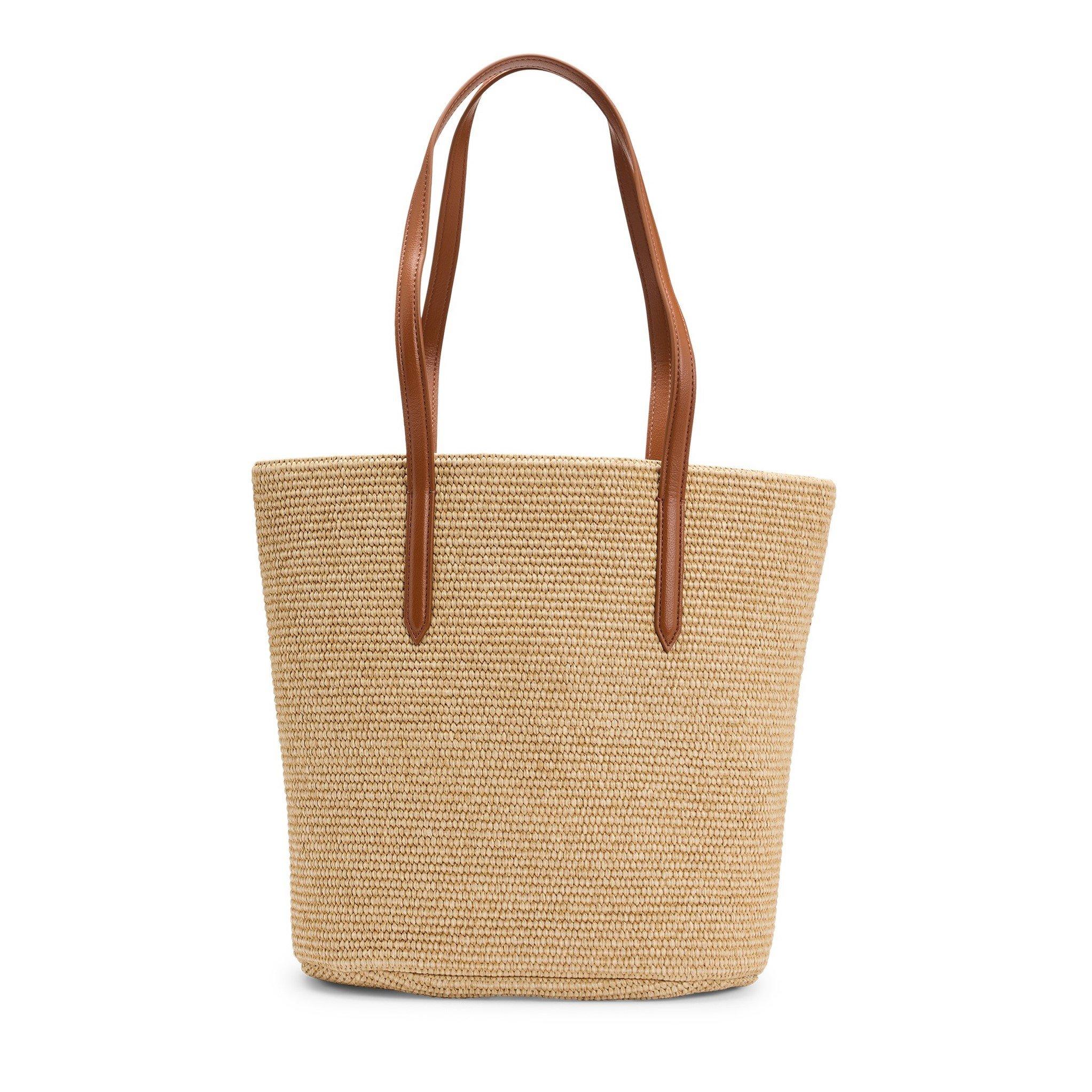 Natural - Boss - Women's Palmah Tote B Straw Handbag - 4