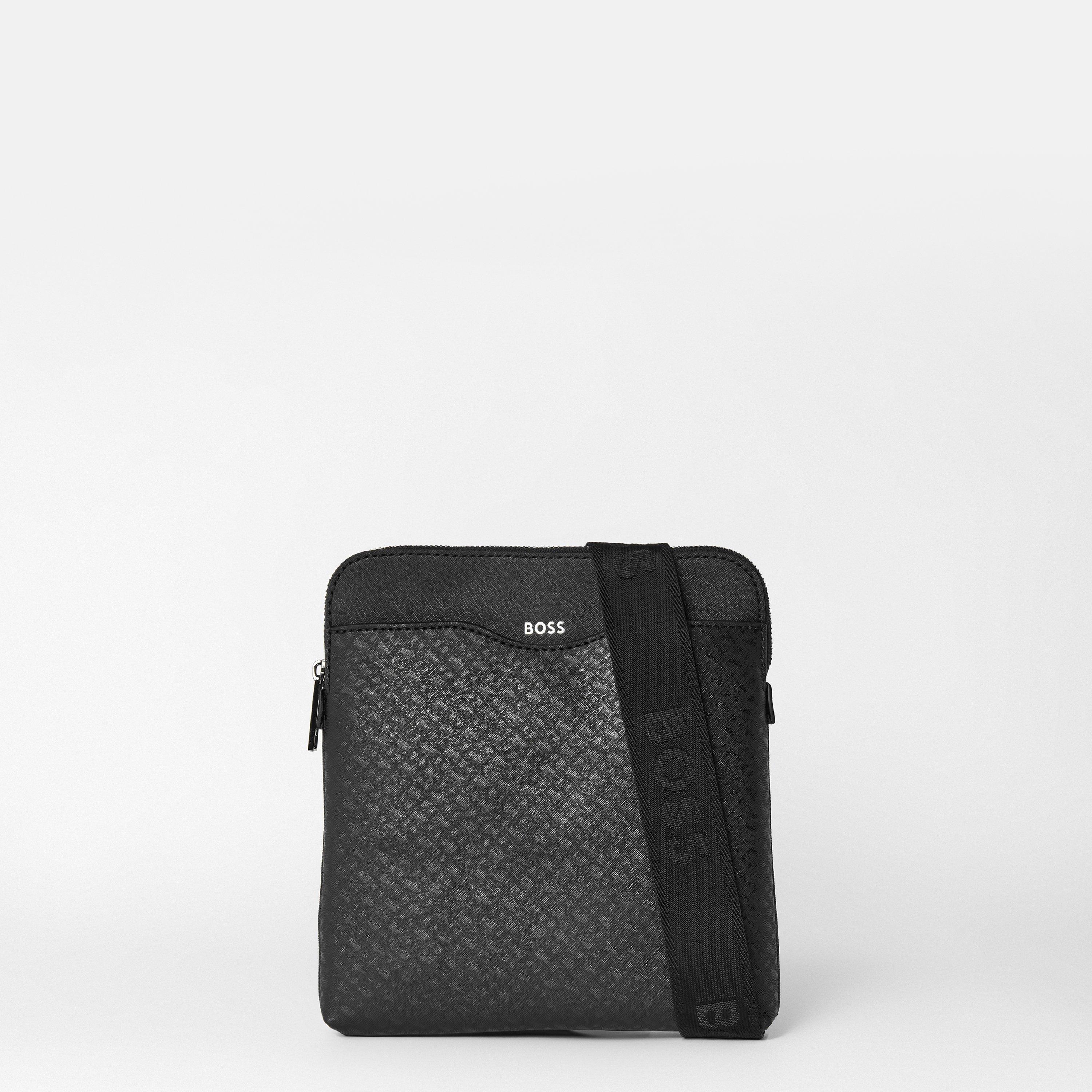 Black 001 - Boss - Men's Zair Mono Env Cross Body Bag - 1