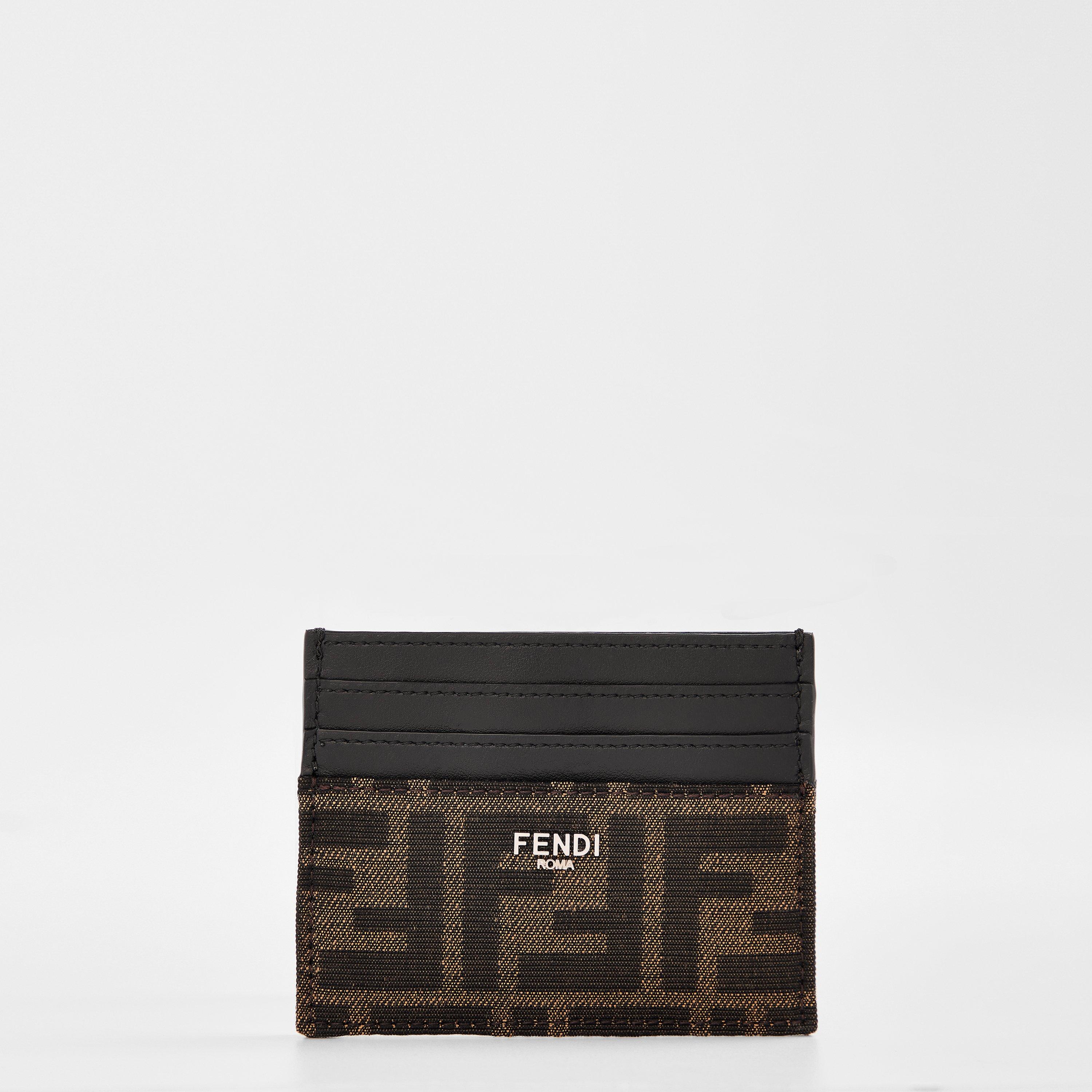 Fendi , Wallets & Cardholders, Male, Brown, One Size, Streamlined Card Holder Organizer - Image 5