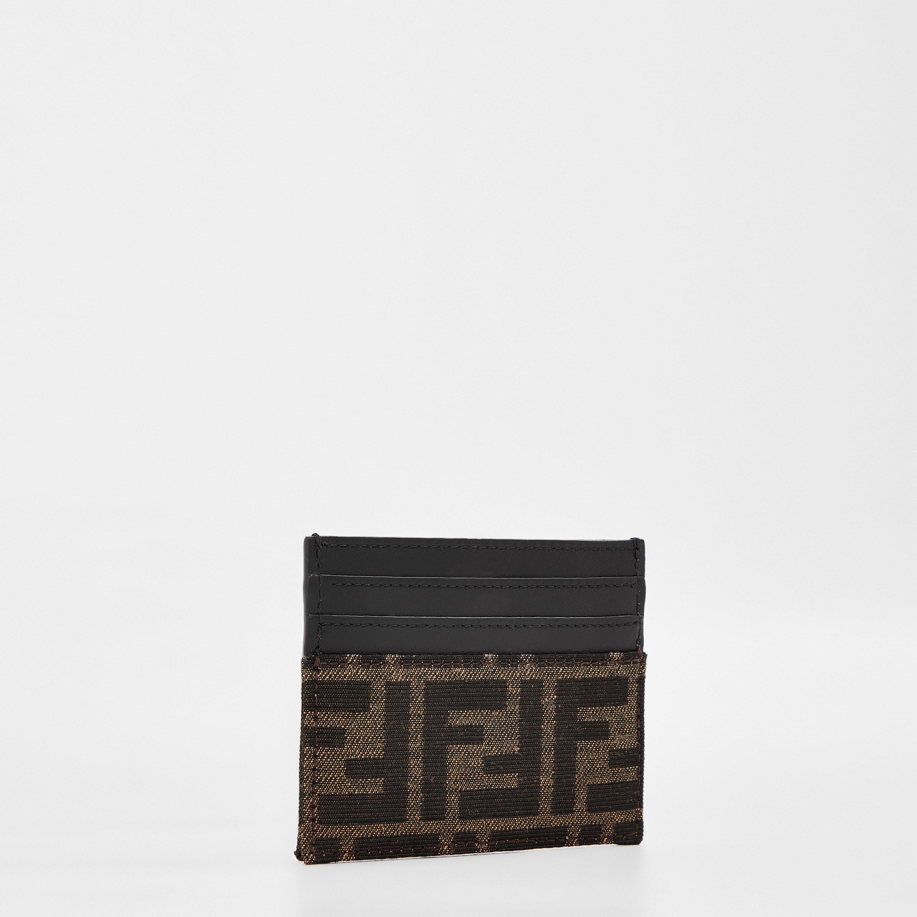 Brown - Fendi - Jacquard Card Holder - 2