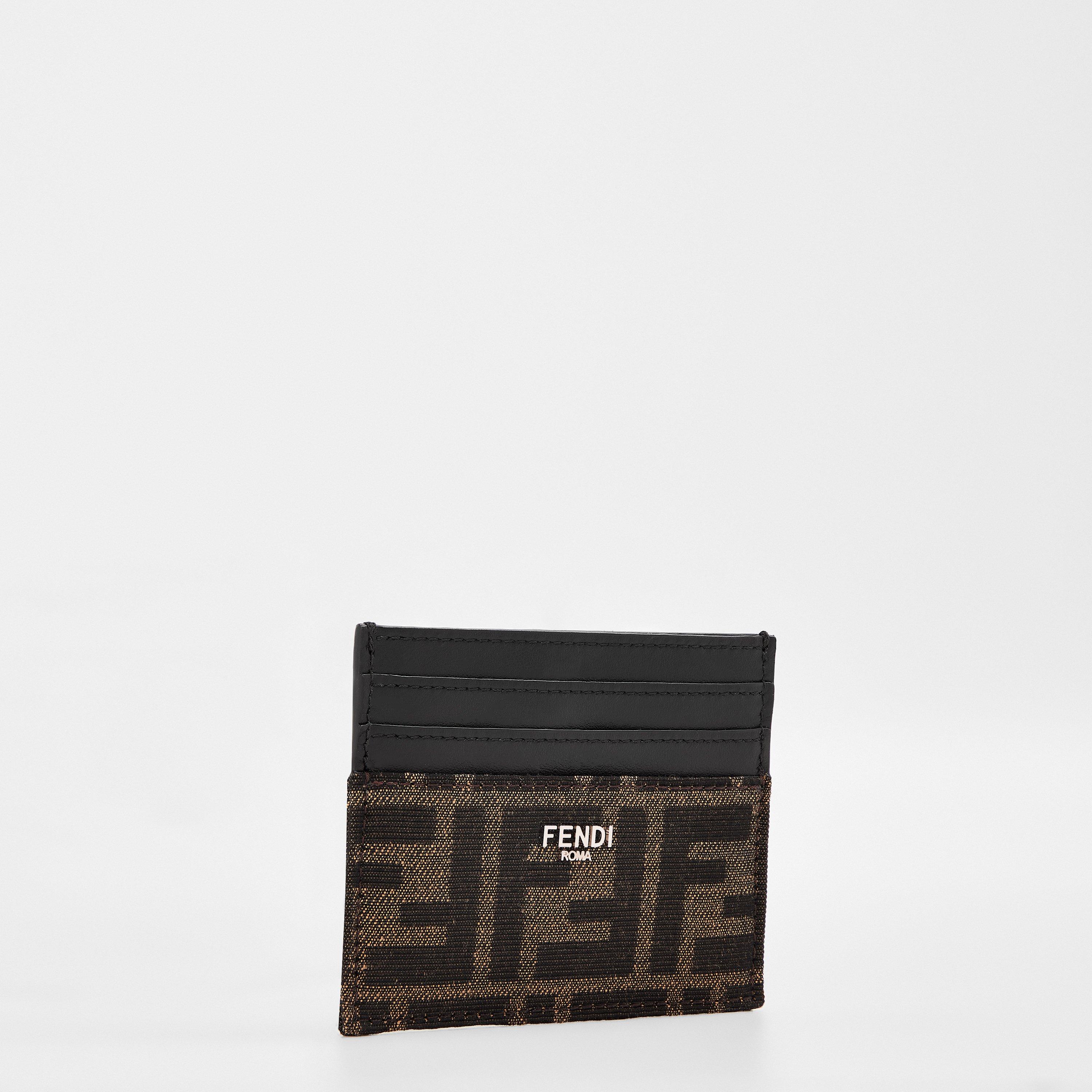Brown - Fendi - Jacquard Card Holder - 3