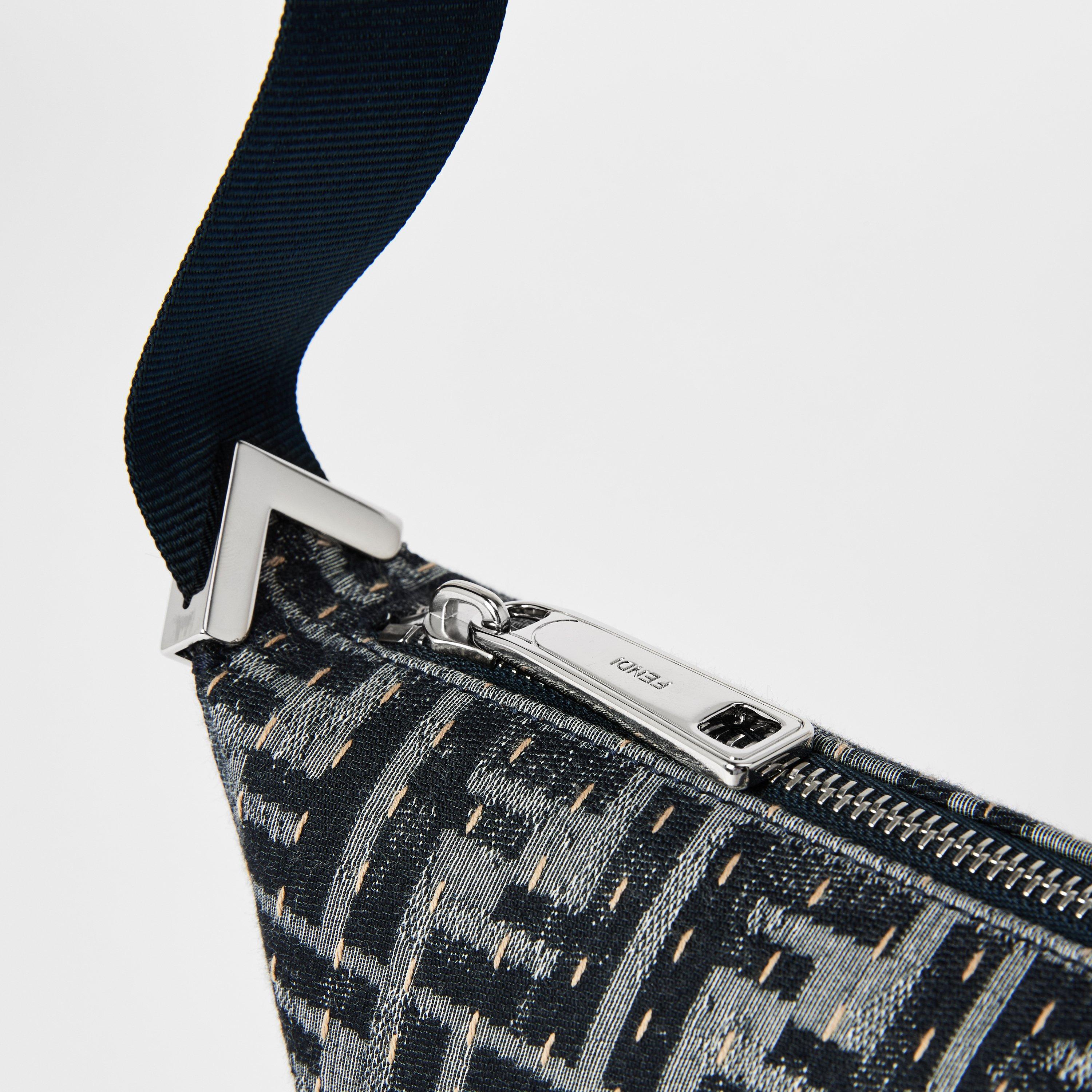 Blue - Fendi - Denim Messenger Bag - 4