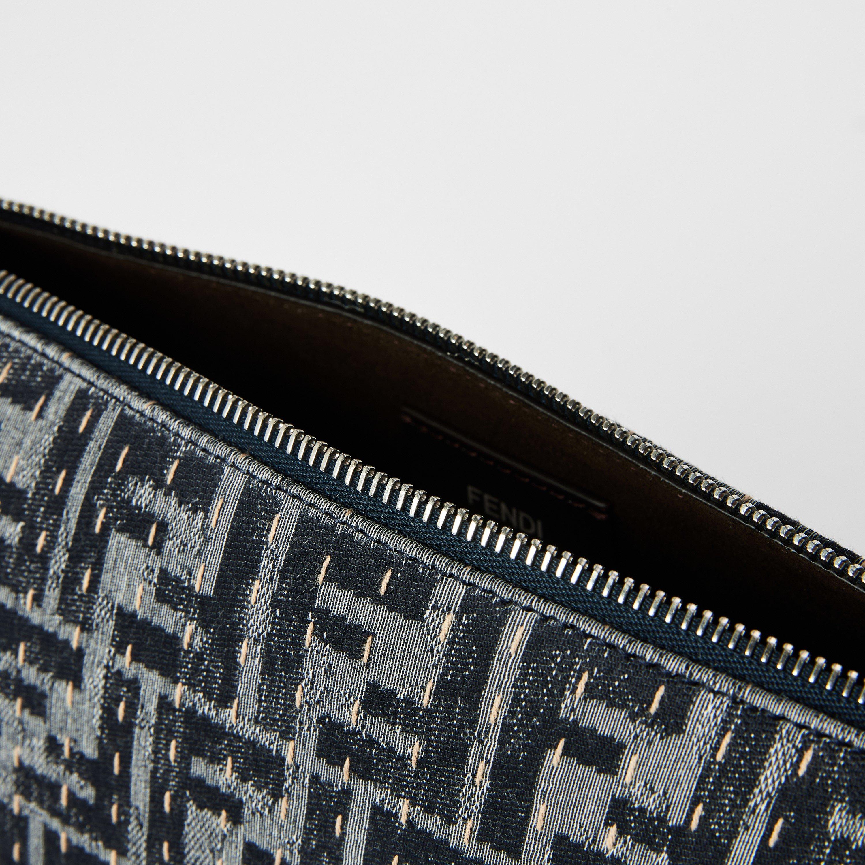 Blue - Fendi - Denim Messenger Bag - 5