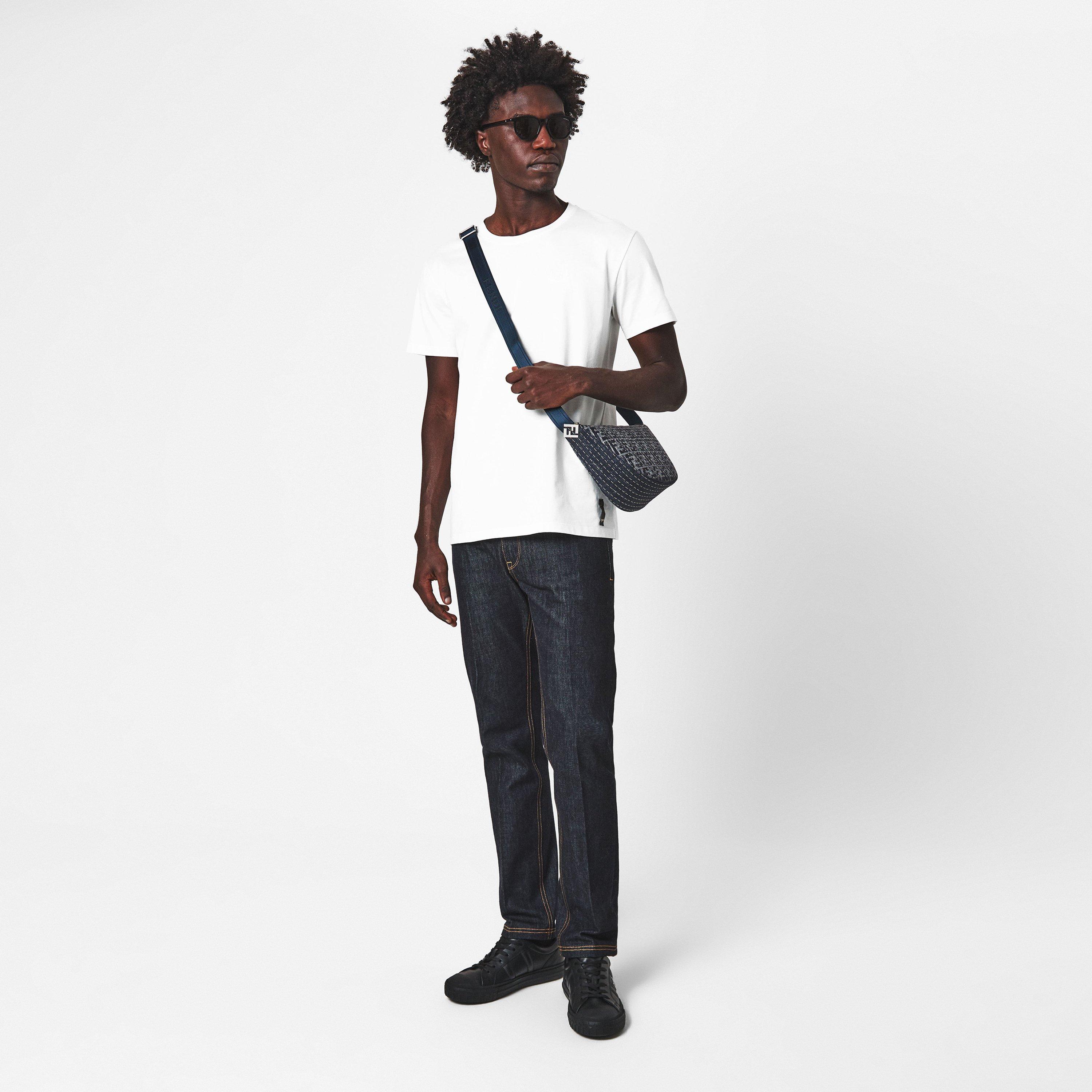 Blue - Fendi - Denim Messenger Bag - 6