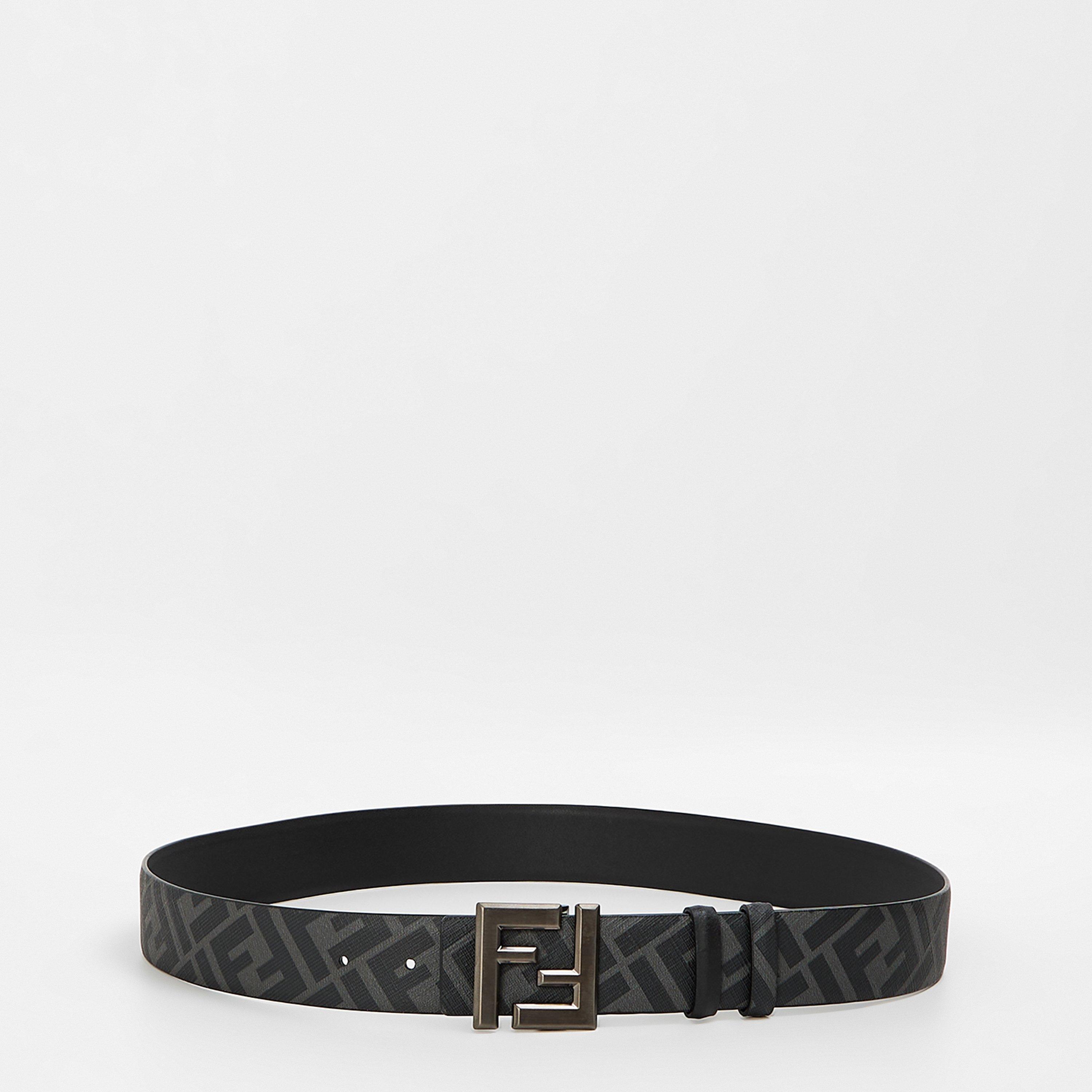Black - Fendi - Mens FF Reversible Belt - 5