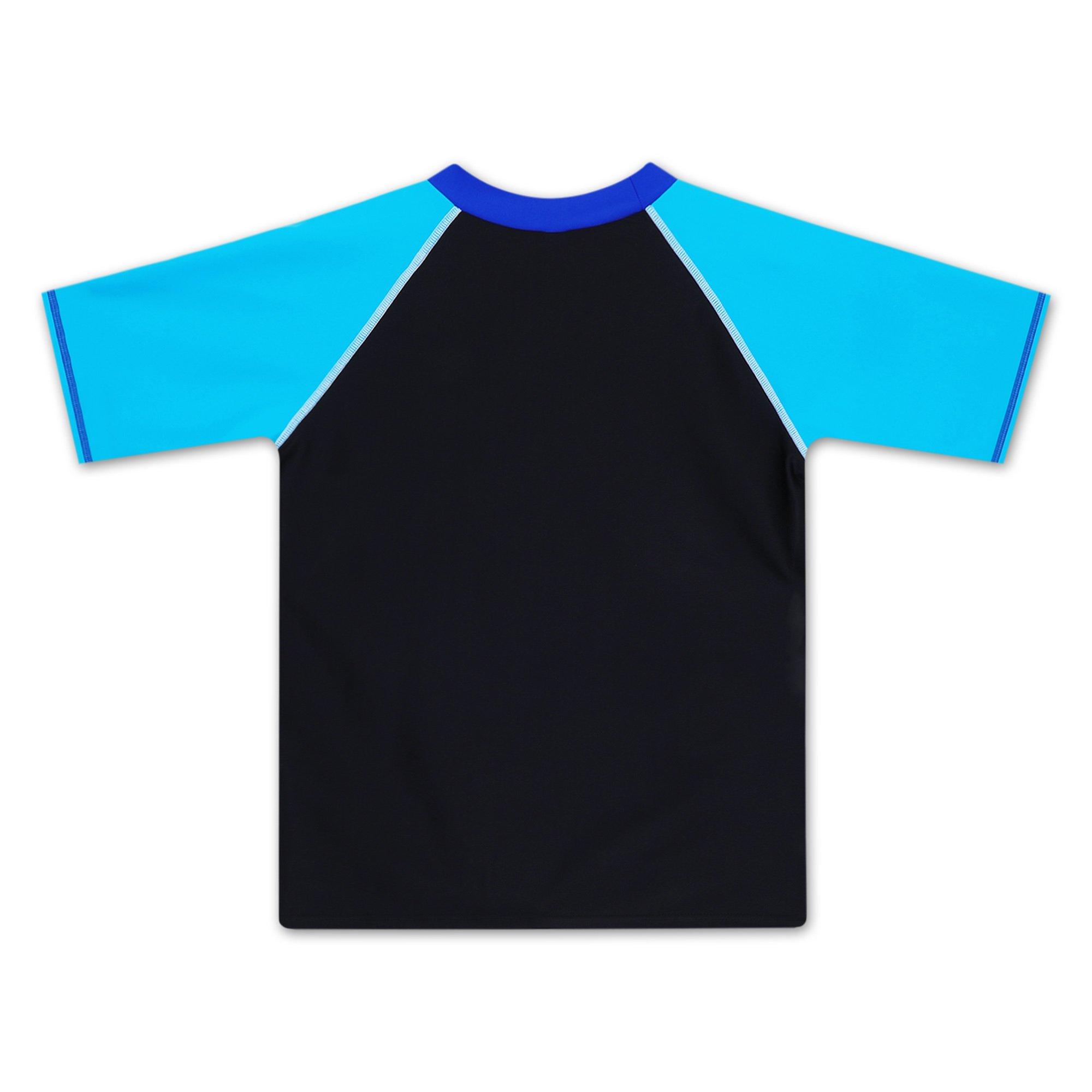 Black - Arena - UV Short Sleeve Rash Vest Juniors - 2