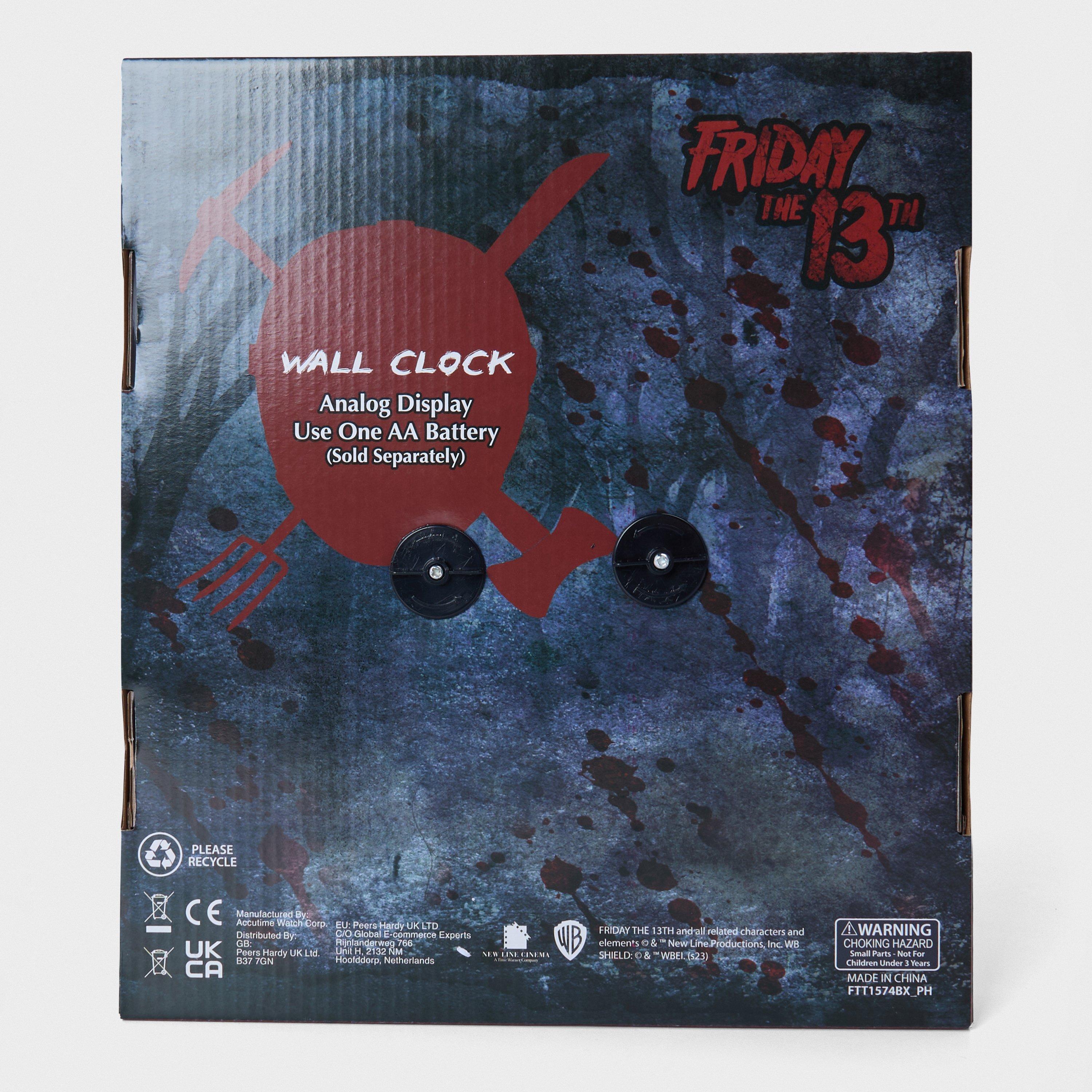 Multicoloured - Friday 13th - Shaped Clock - 2