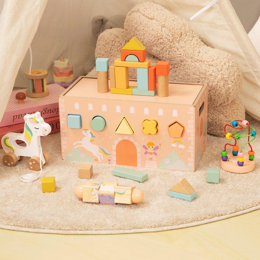 Multi - Tooky Toy - Wooden Unicorn 6-in-1 Activity Set - 1