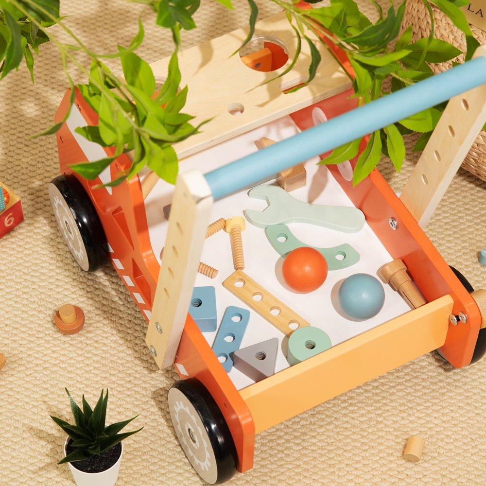 Multi - Tooky Toy - Wooden Tool Kit Walker - 4