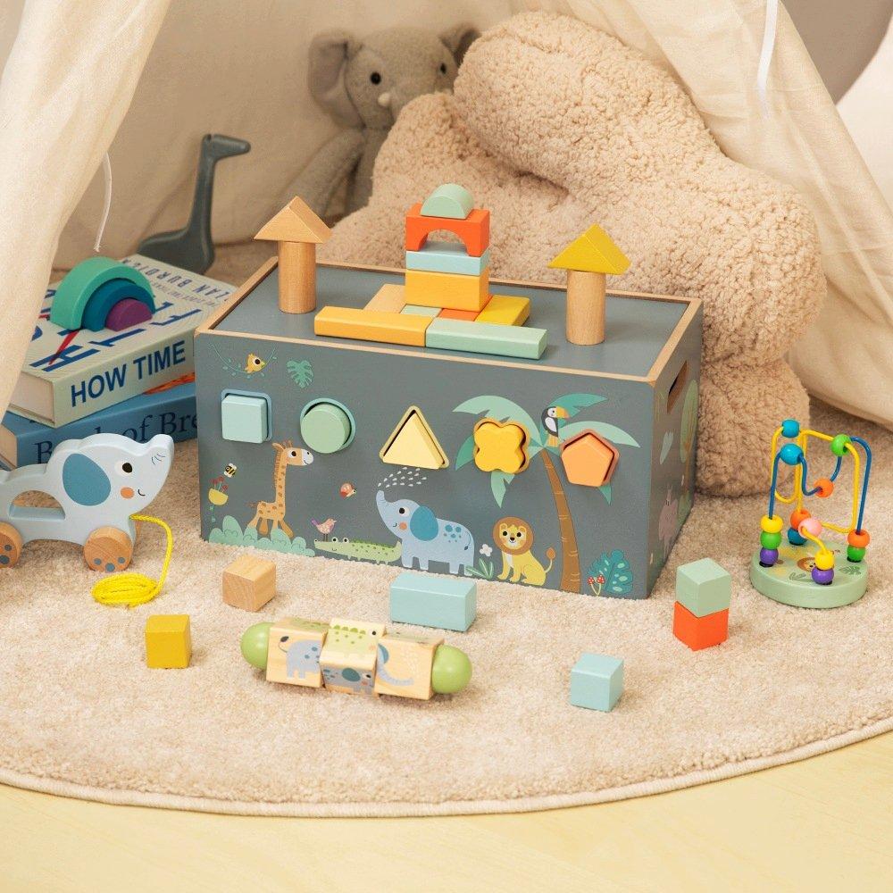 Multi - Tooky Toy - Toooky Wooden Jungle 6-in-1 Activity Set - 1