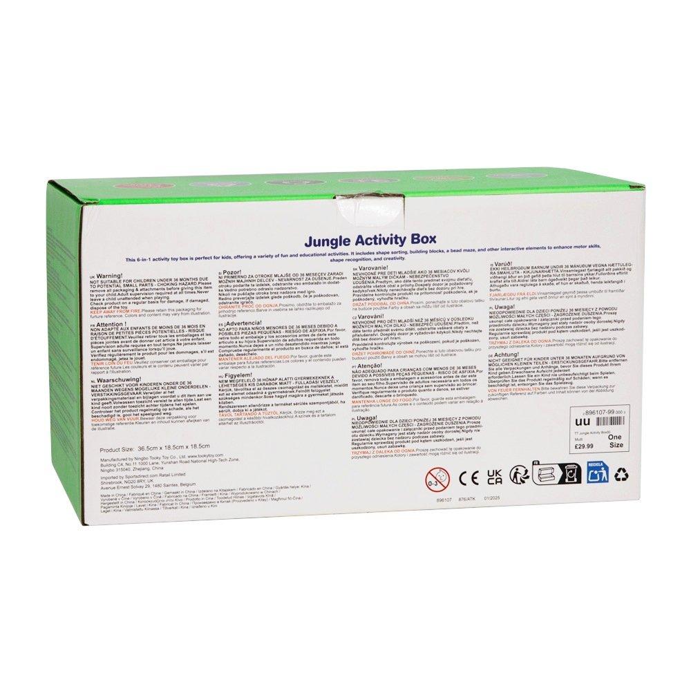 Meerkleurig - Tooky Toy - Wooden Jungle 6-in-1 Activity Set - 6