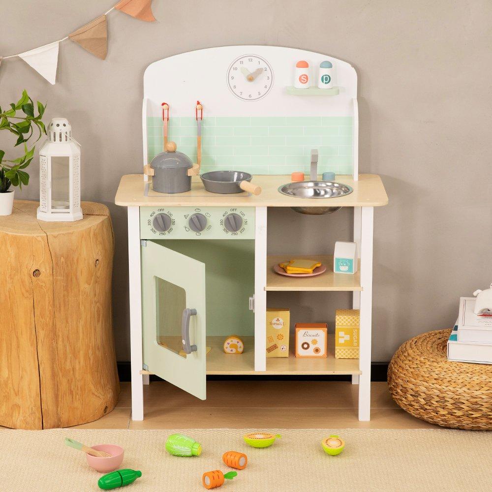 Multi - Tooky Toy - Wooden Play Kitchen - 2