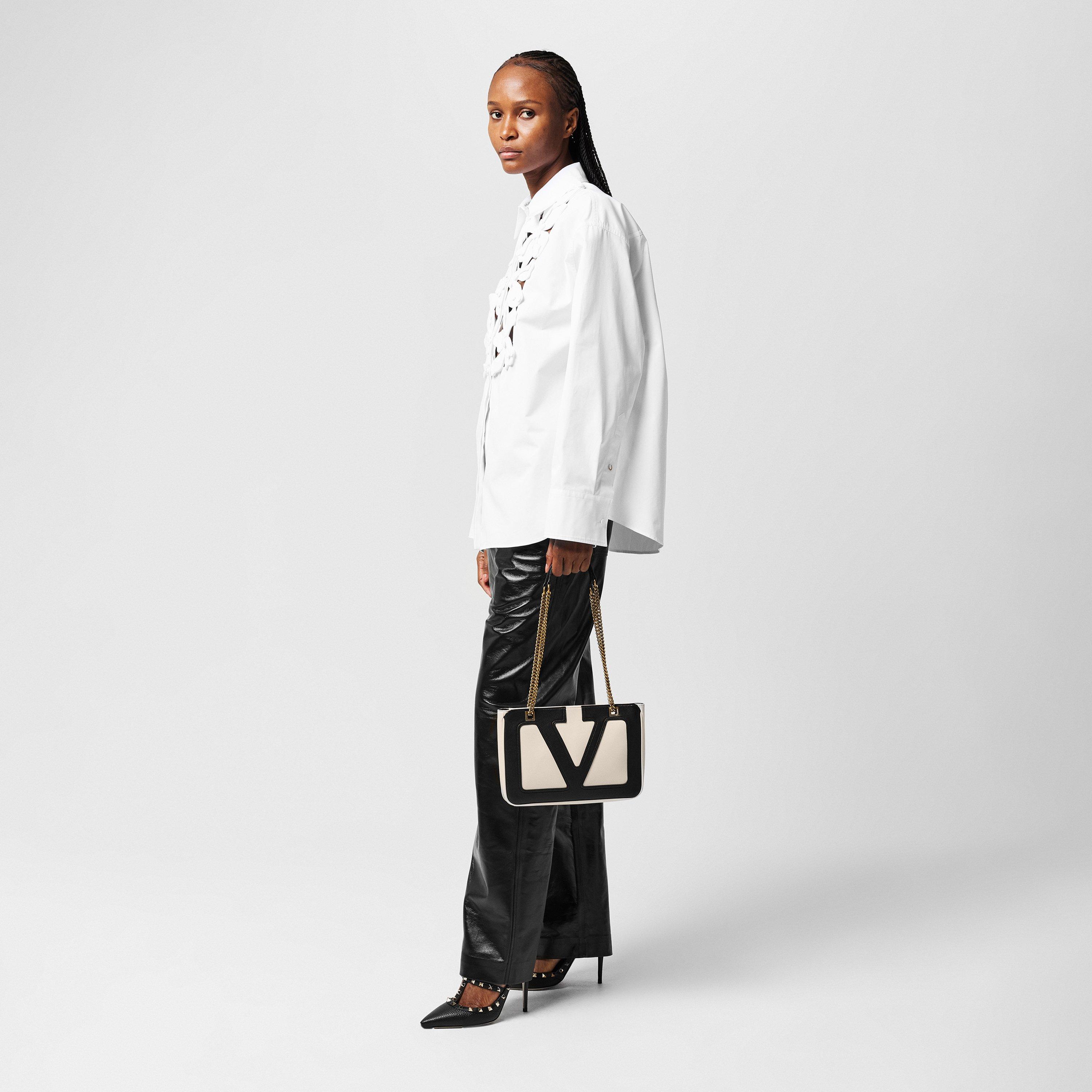 Butter Wht/Nero - Valentino Garavani - Viva Superstar Small Bag - 6