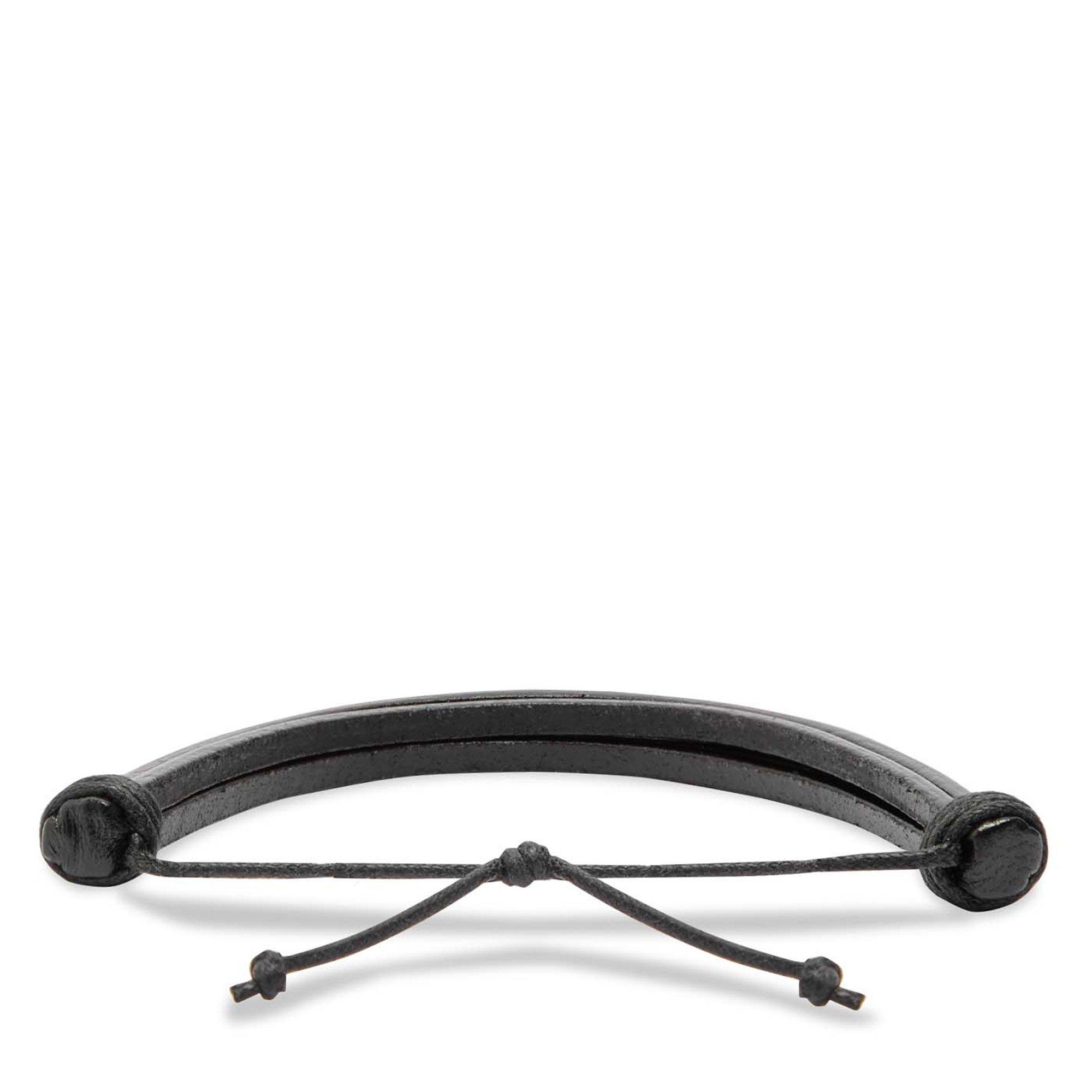 BLACK - Saint Laurent - Men's Leather Bracelet - 2