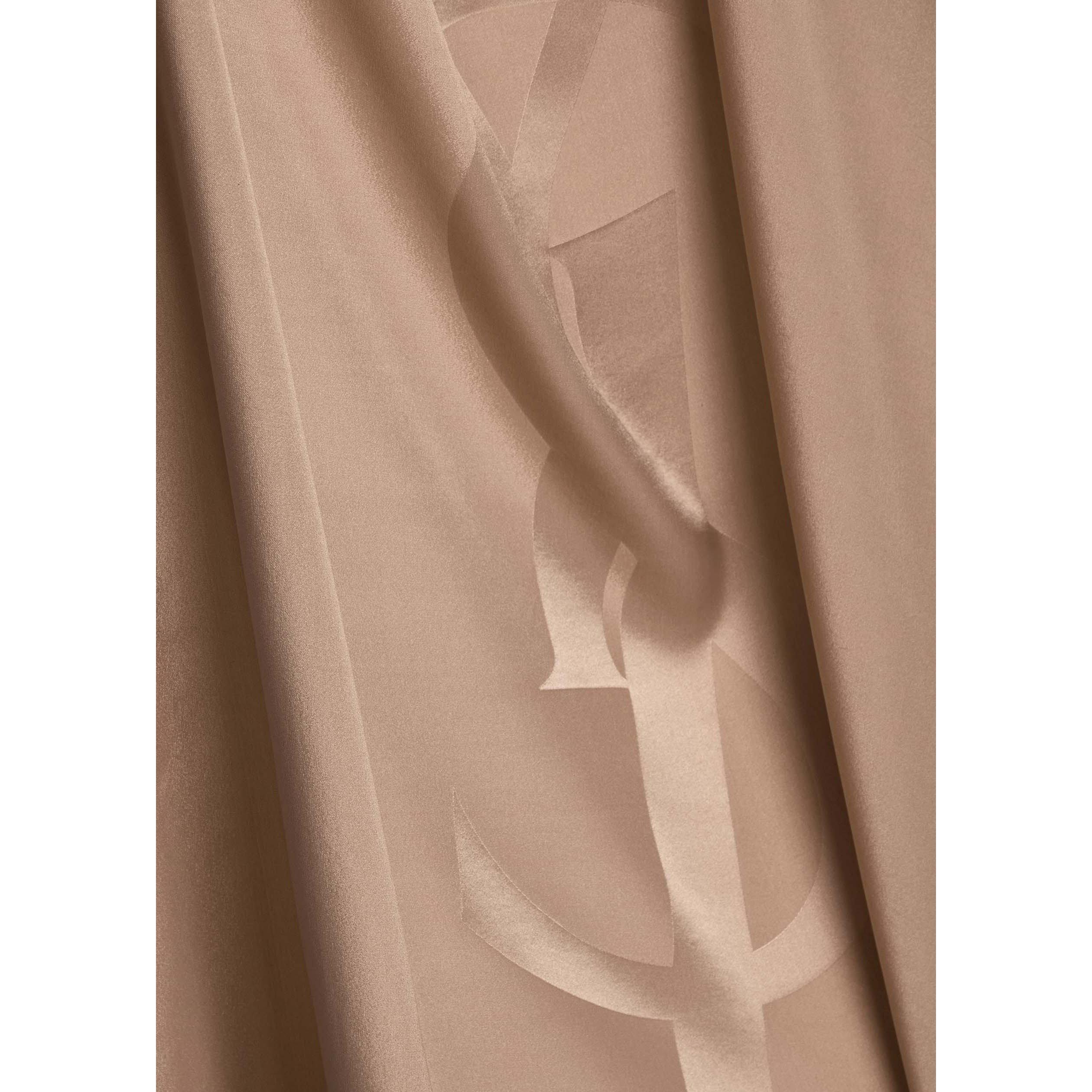 BEIGE - Saint Laurent - YSL GRAND SILK SCARF - 3