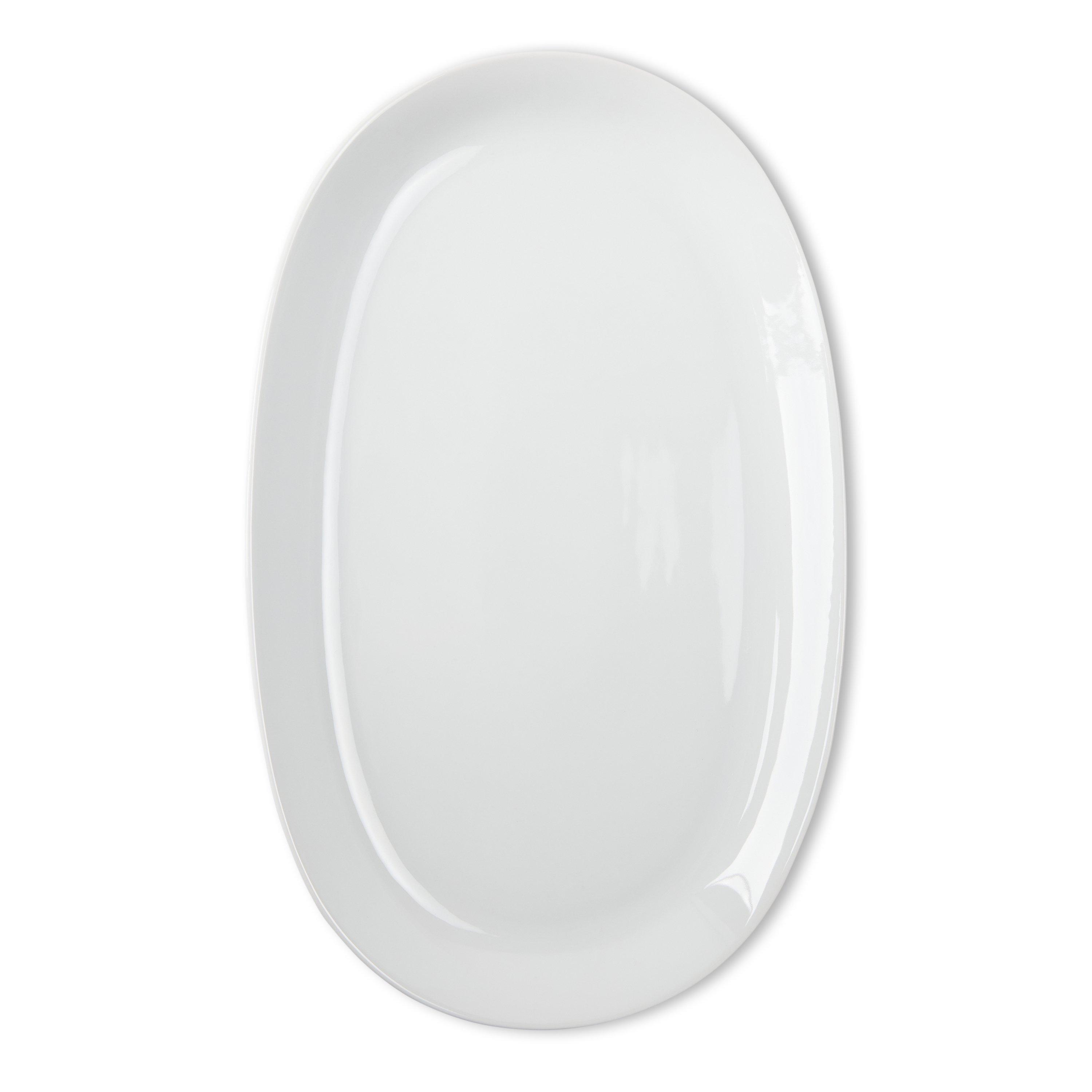 White - Unknown - POPO Oval Porcelain Serving Plates Set of 6 - 2