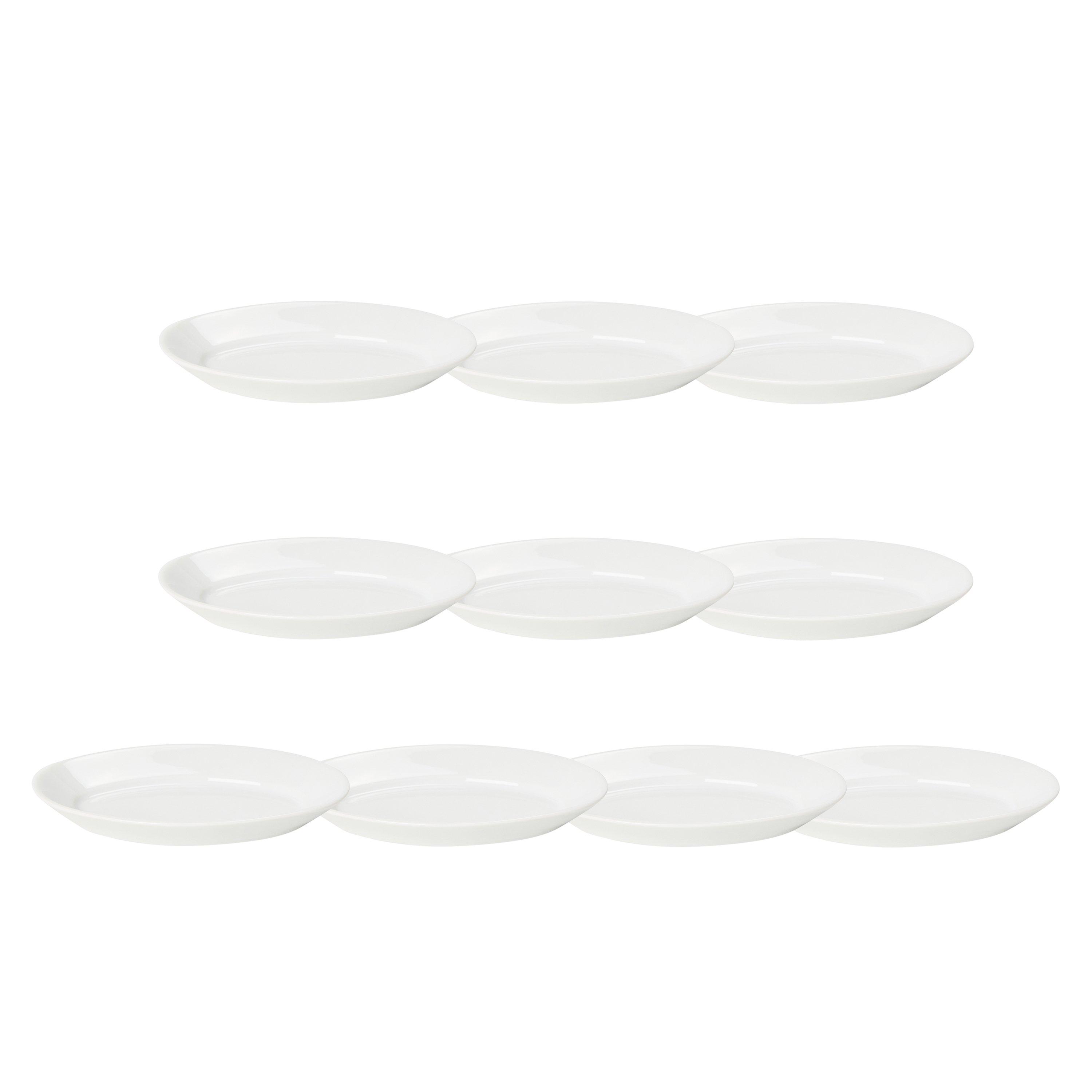 White - Unknown - Oval Porcelain Serving Bowls 10 Pack - 1