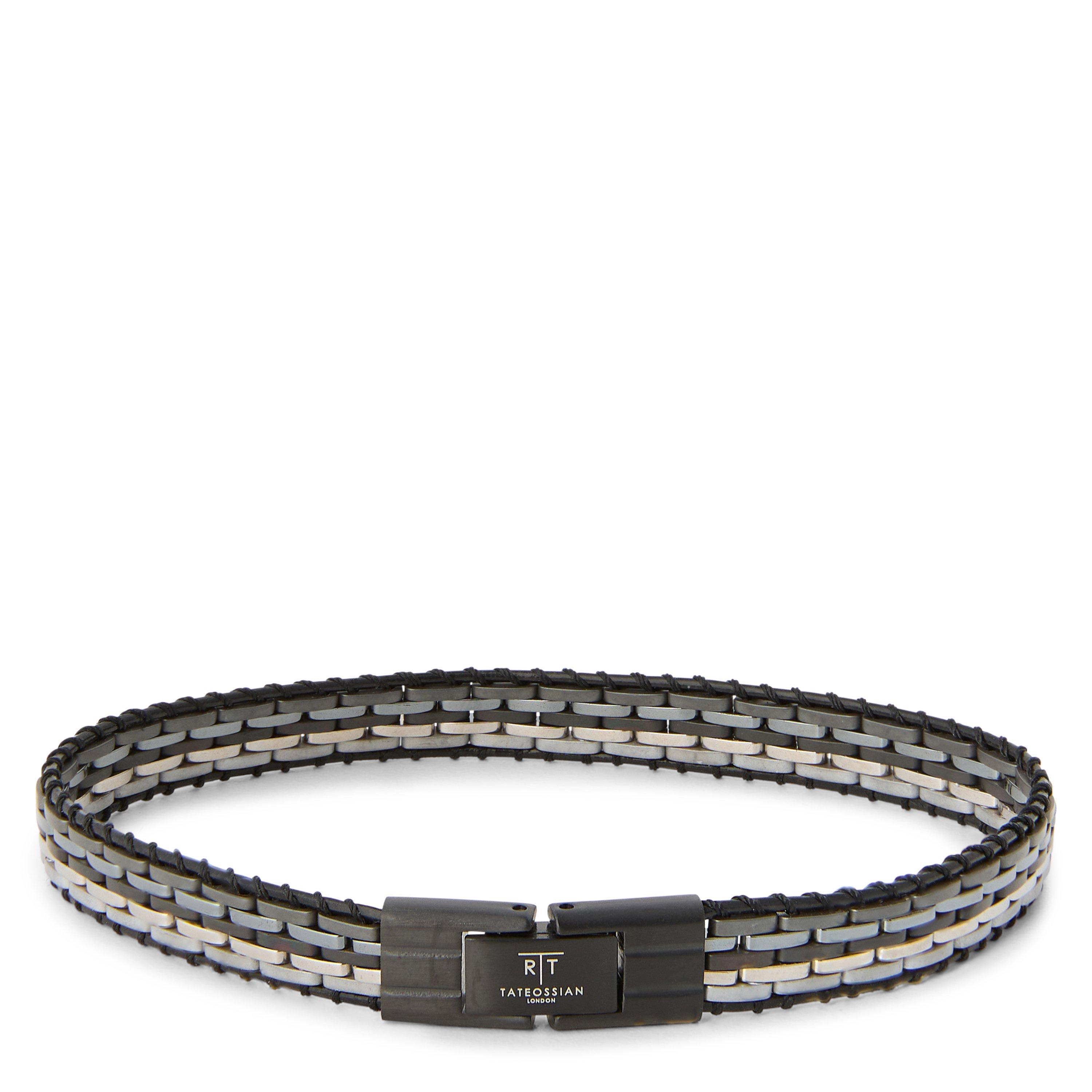 BLACK - Tateossian - TAT SINGLE WRAP LEATHER B - 1