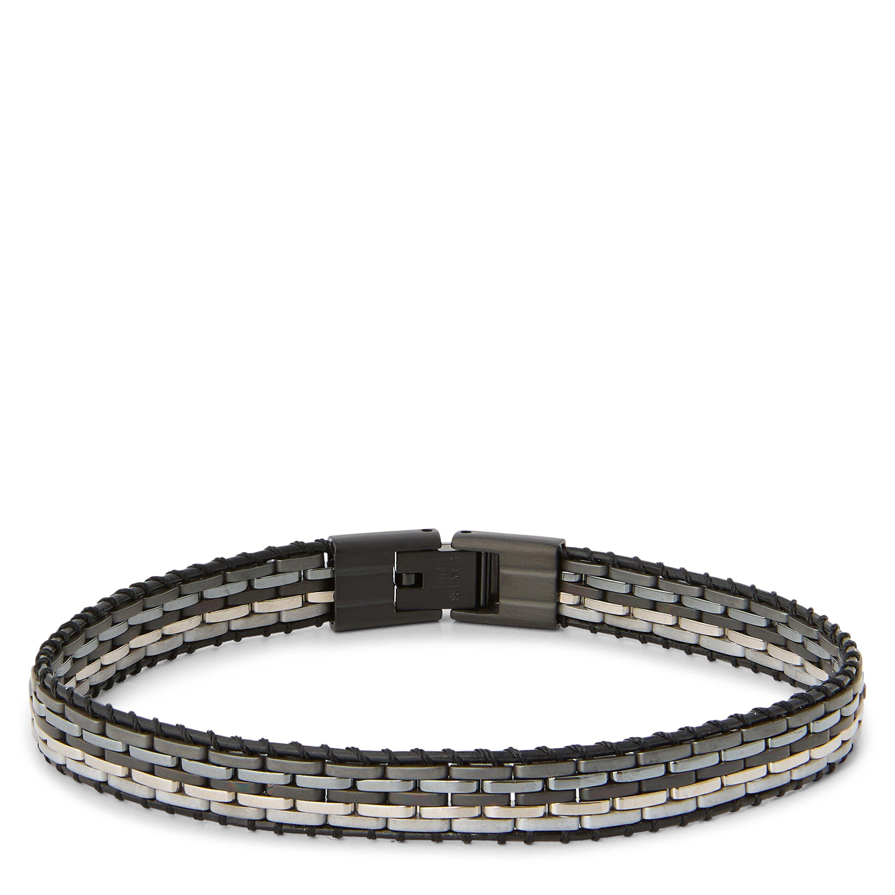 BLACK - Tateossian - TAT SINGLE WRAP LEATHER B - 2