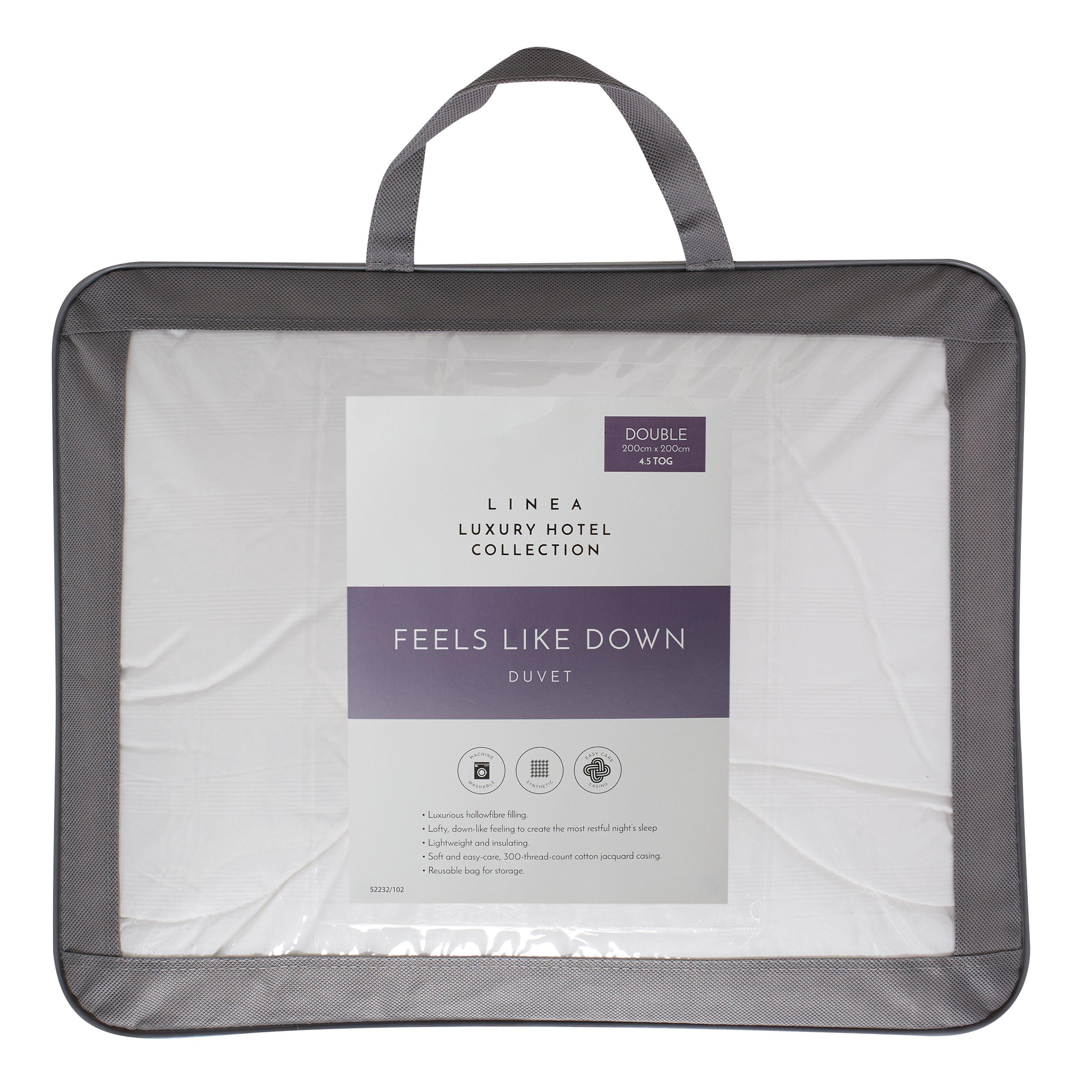 White - Hotel Collection - Feels Like Down 4.5 Tog Duvet - 1