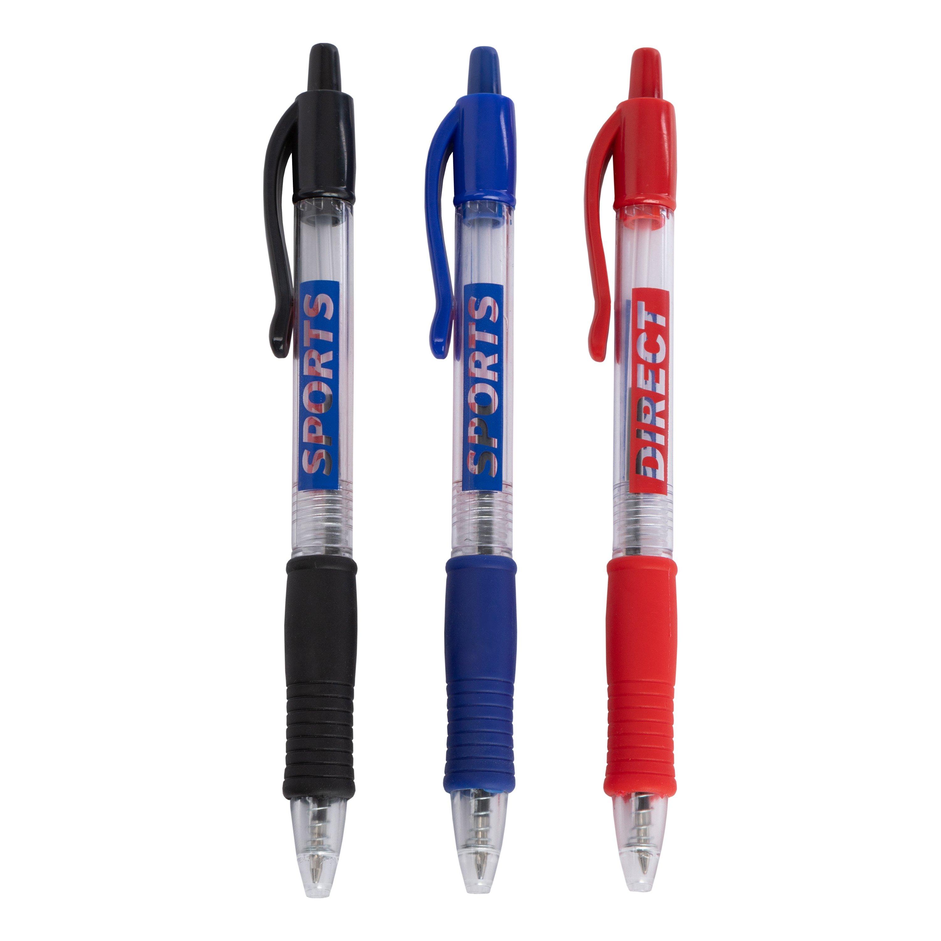 Black/Red/Blue - Sports Direct - SportsDirect 3 pack Pens - 2