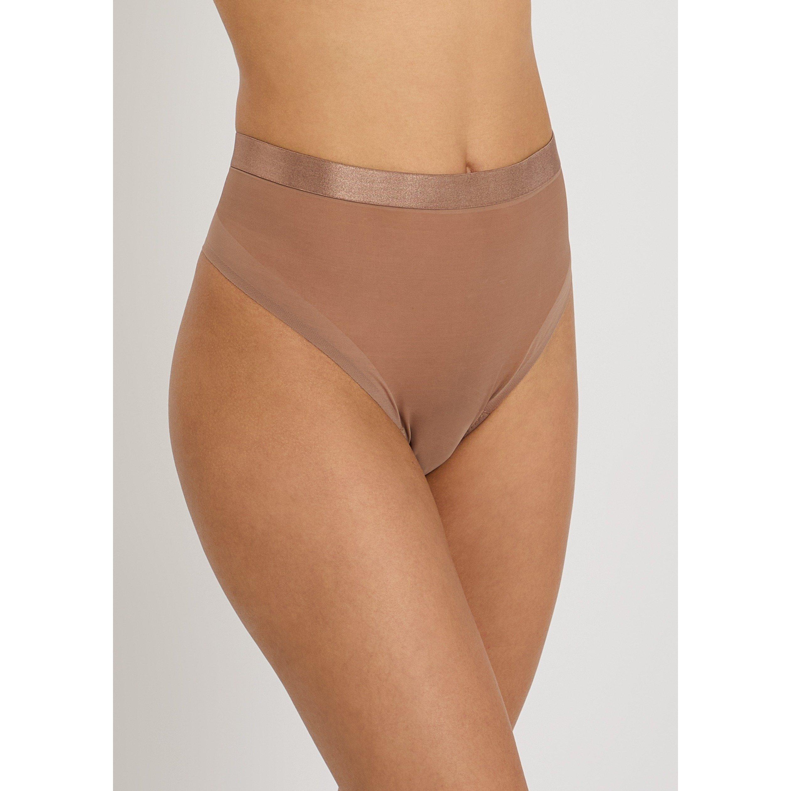 NUDE - Spanx - Women's Sheer Smoothing Mesh Thong - 2