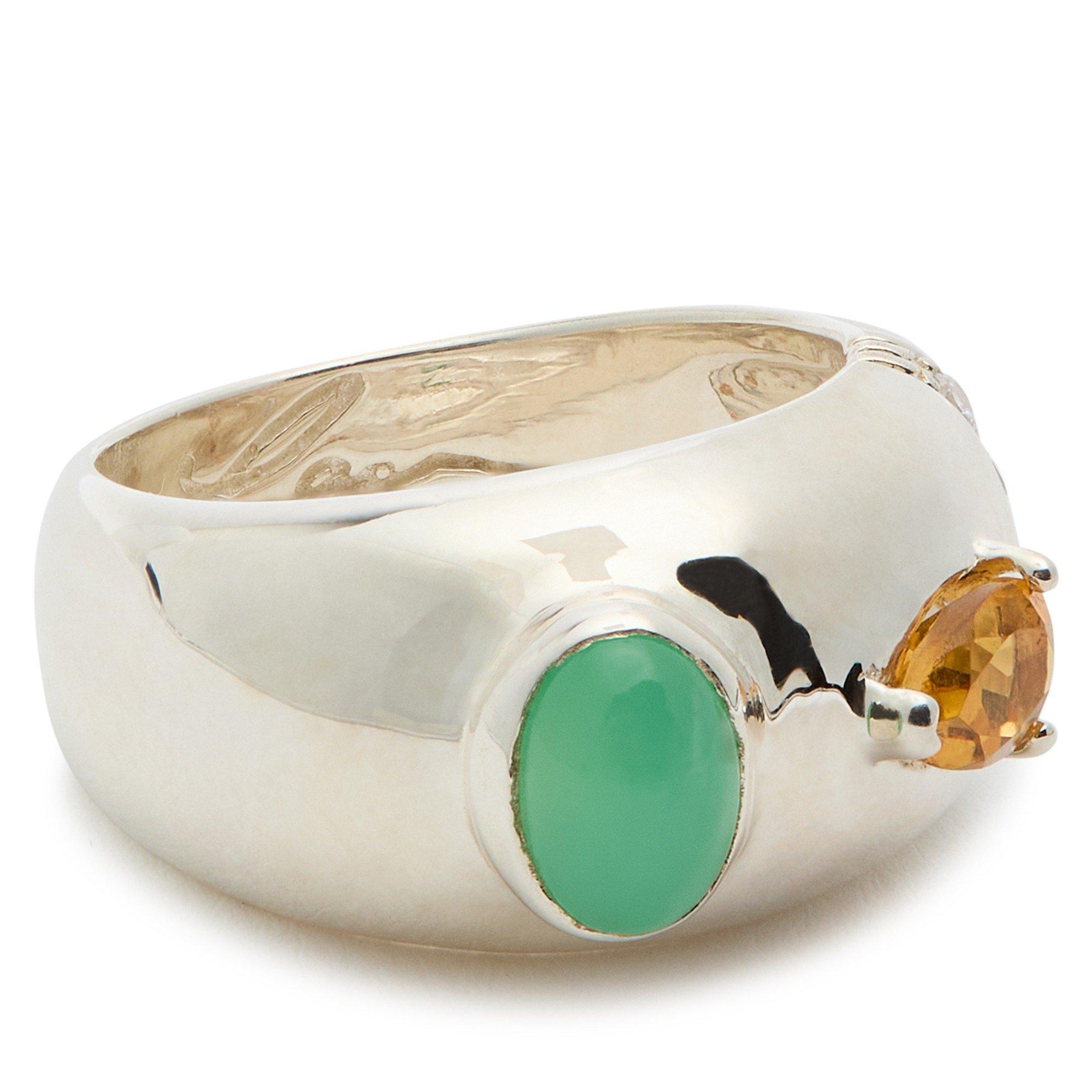 SILVER AND OTHE - Legier - BUBBLE MULTI STONE RING SILVER - 2