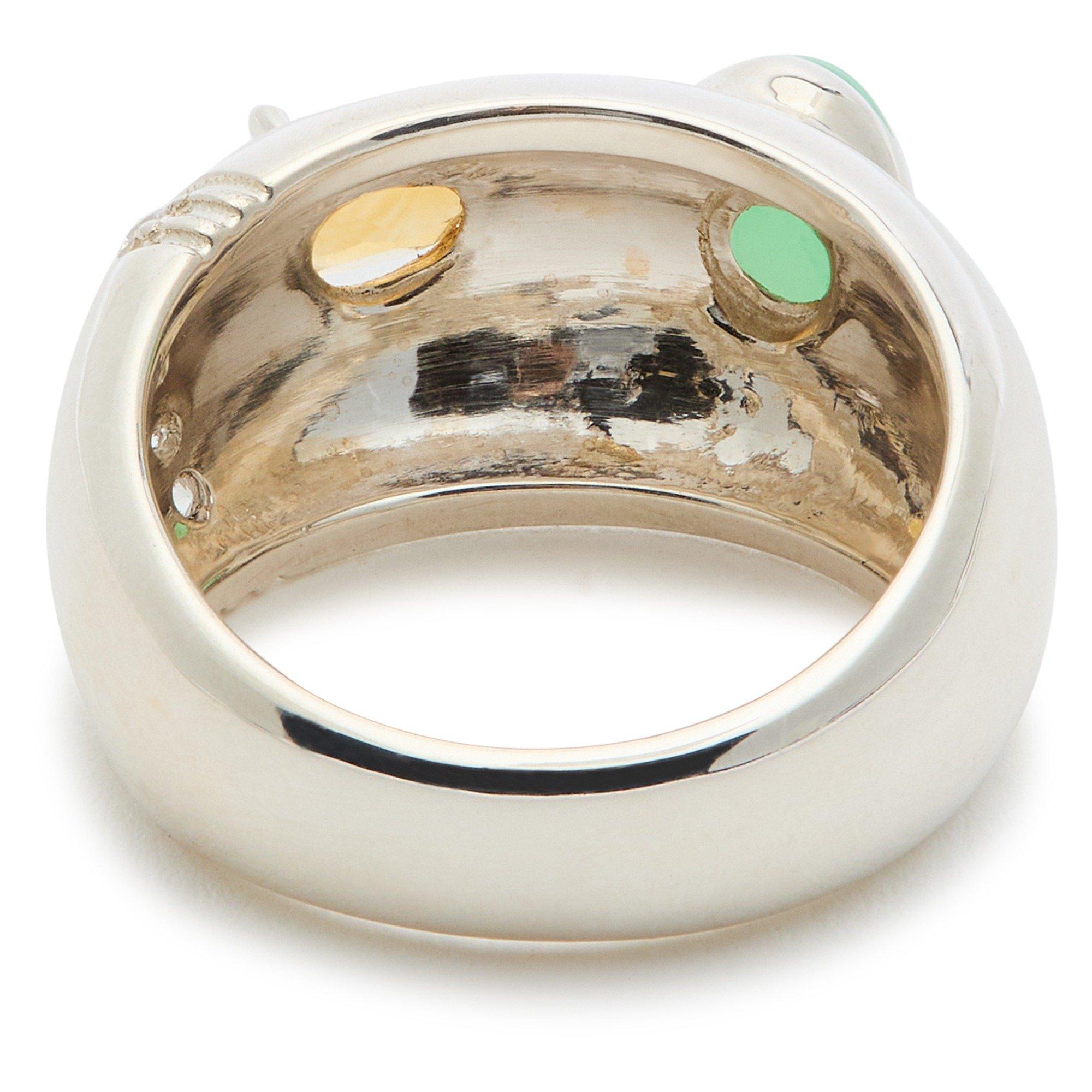 SILVER AND OTHE - Legier - BUBBLE MULTI STONE RING SILVER - 4