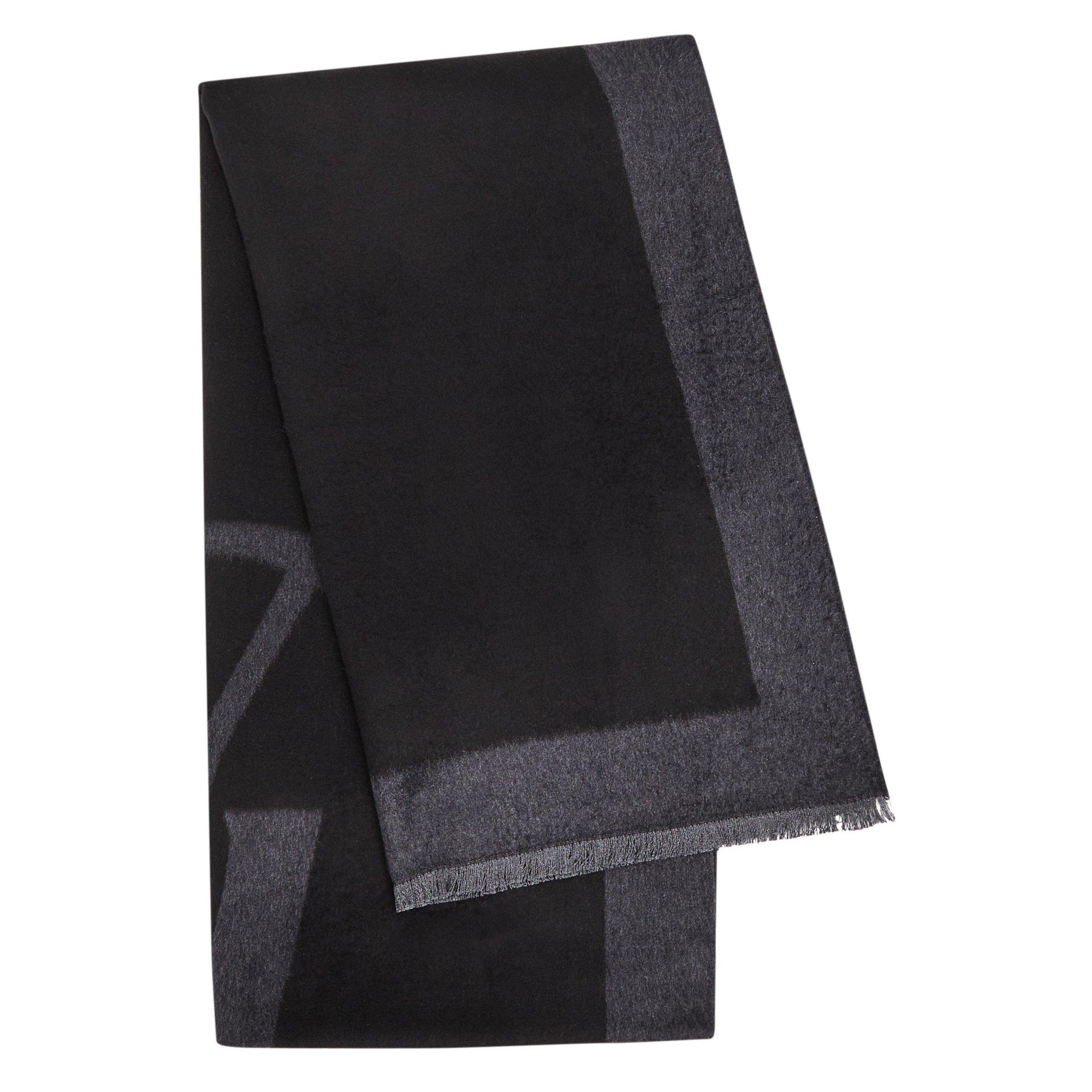 BLACK AND OTHER - Saint Laurent - CASSANDRA LOGO SCARF