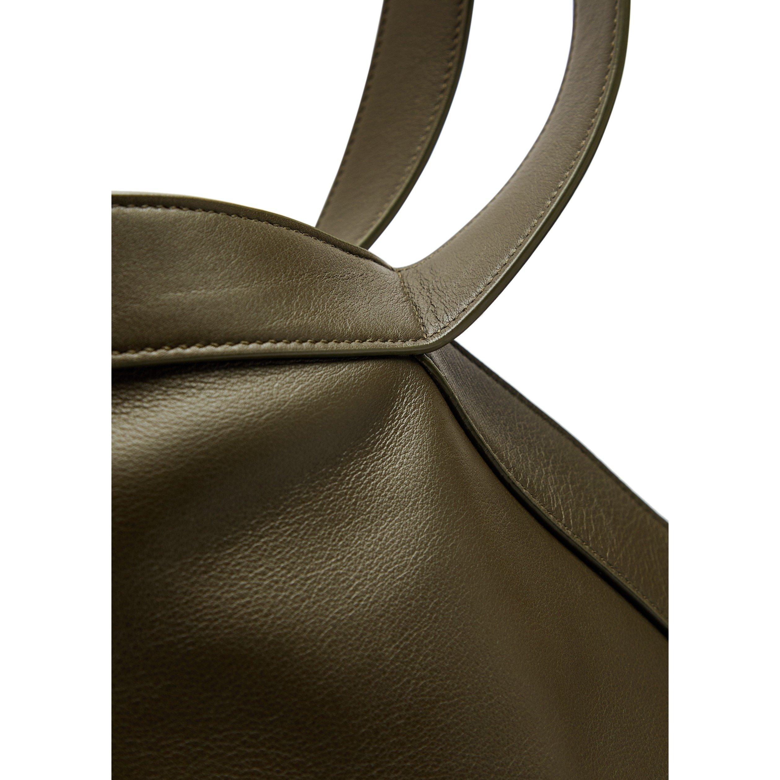 DARK BROWN - Saint Laurent - Men's Y Giant Leather Tote Bag - 3