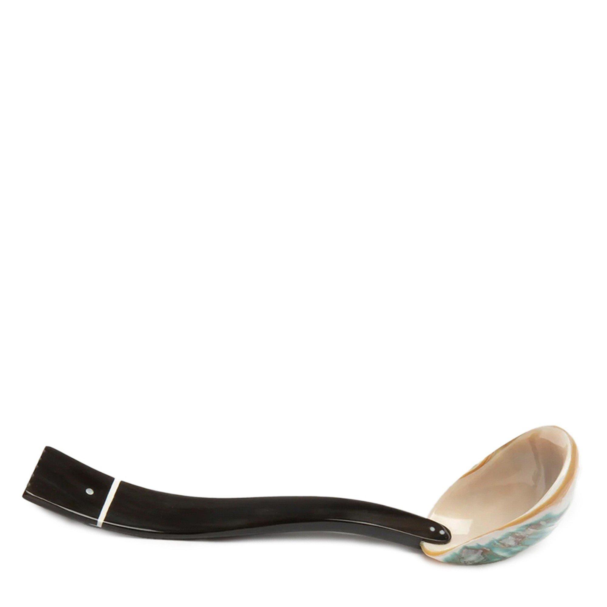 PEARL - Gohar World - SERVING SPOON PEARL AND HORN
