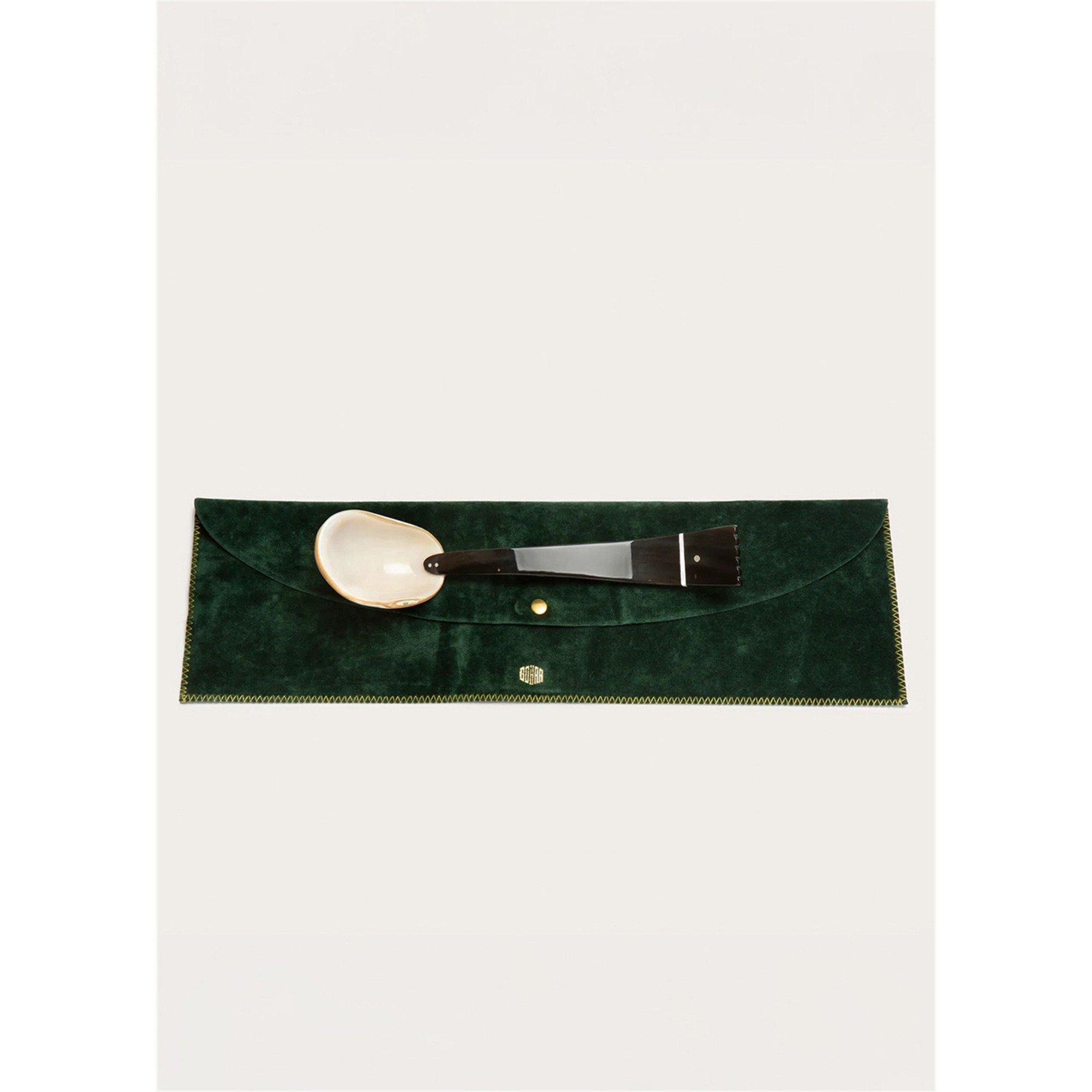 PEARL - Gohar World - SERVING SPOON PEARL AND HORN - 2
