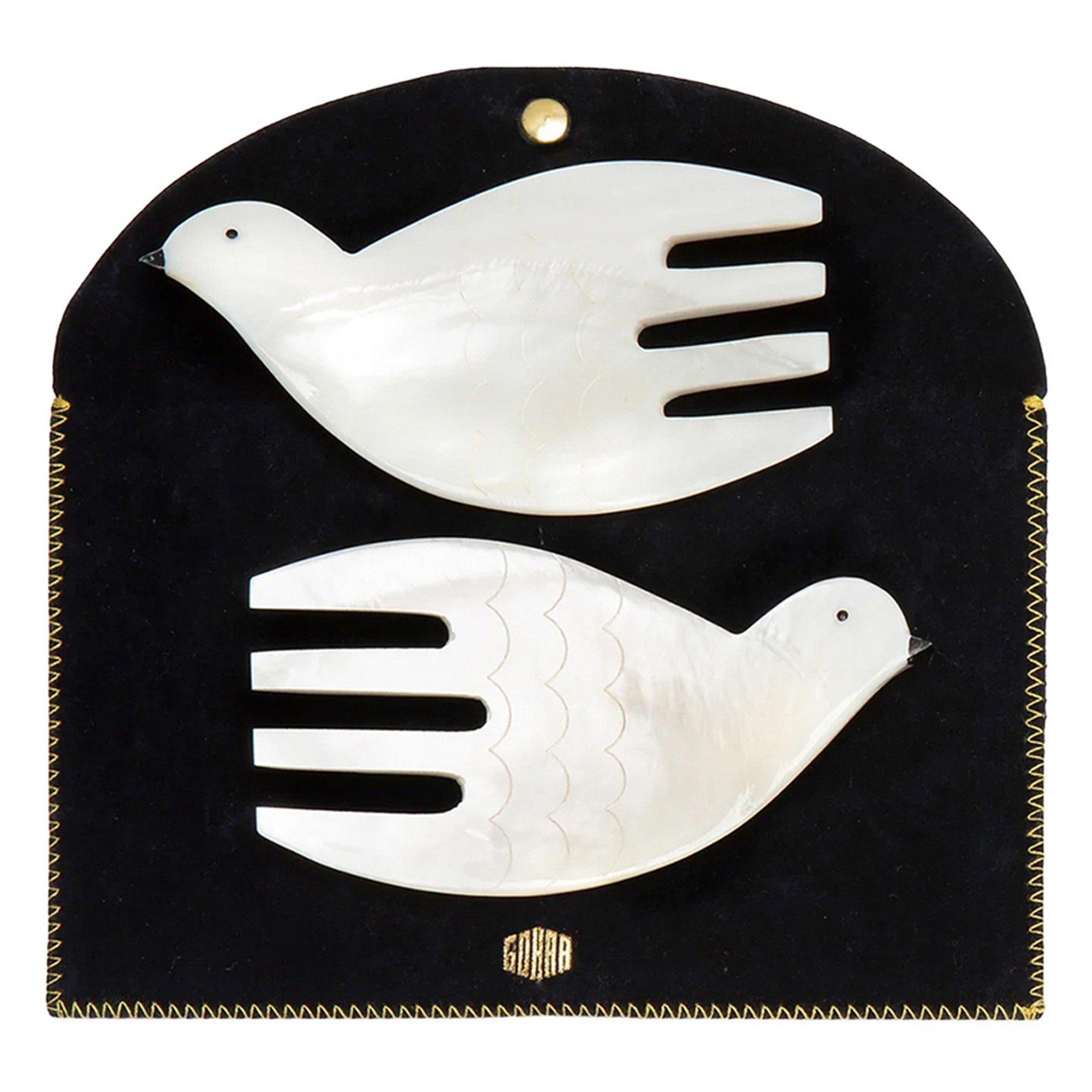 PEARL - Gohar World - SALAD SERVERS DOVE