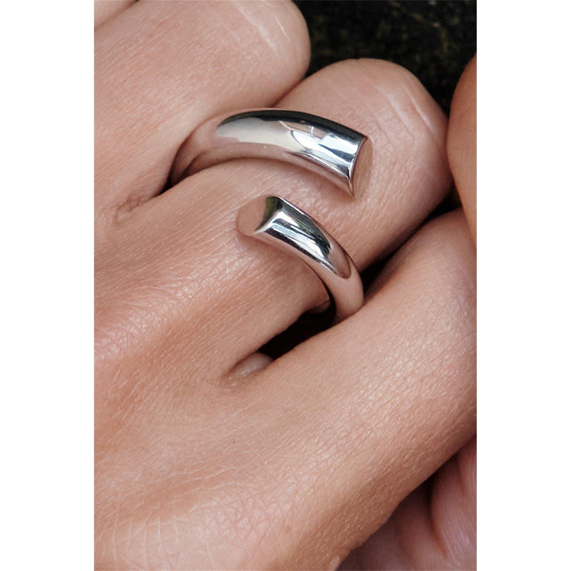 SILVER - Charlotte Chesnais - CC BISEAU RING - 3