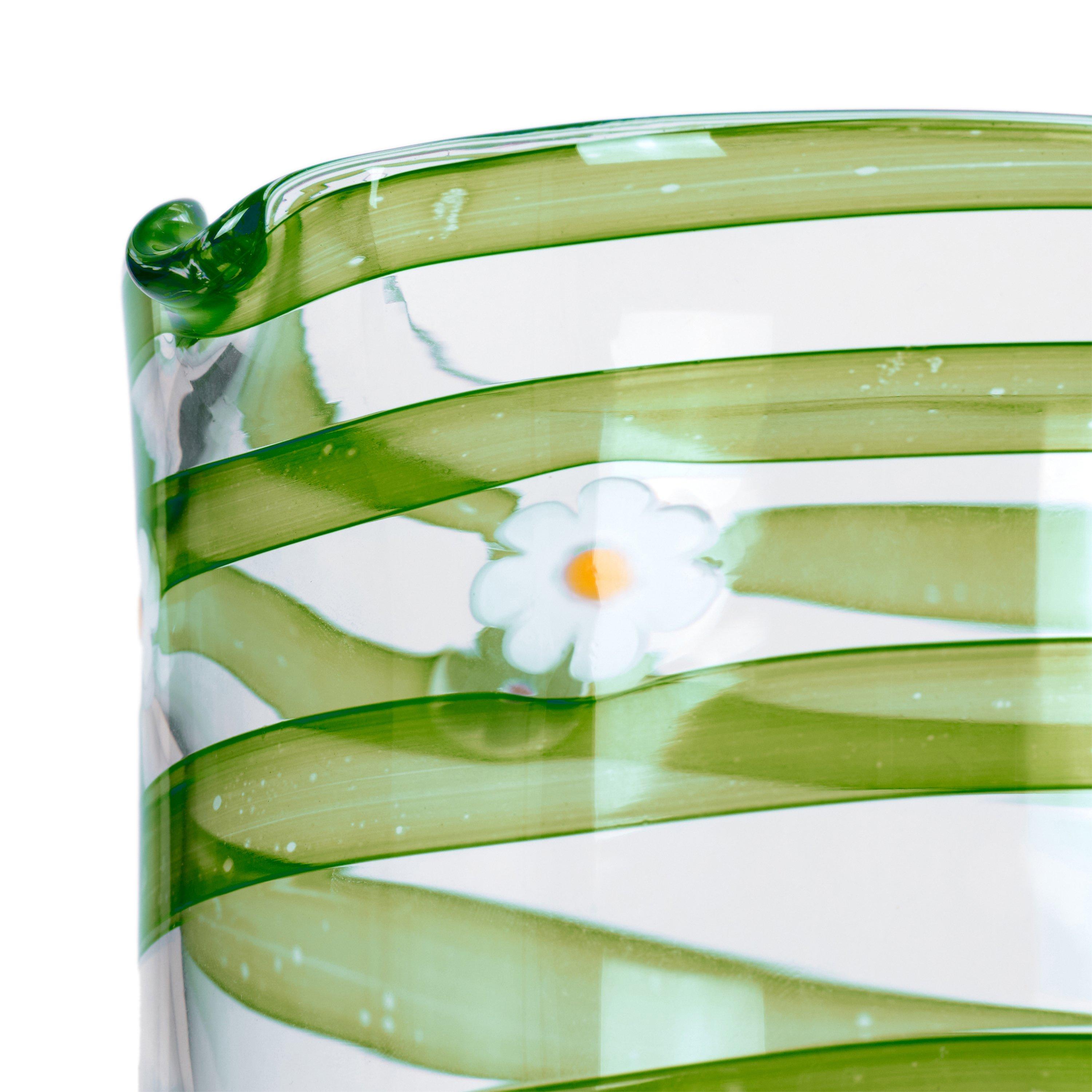 GREEN - Laguna B - Margherite Murano Glass Carafe - 2