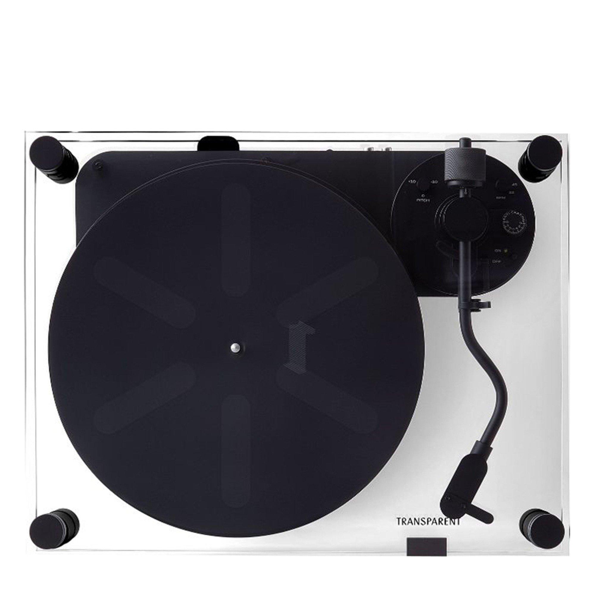 BLACK - Transparent - TRANSPARENT TURNTABLE - 1