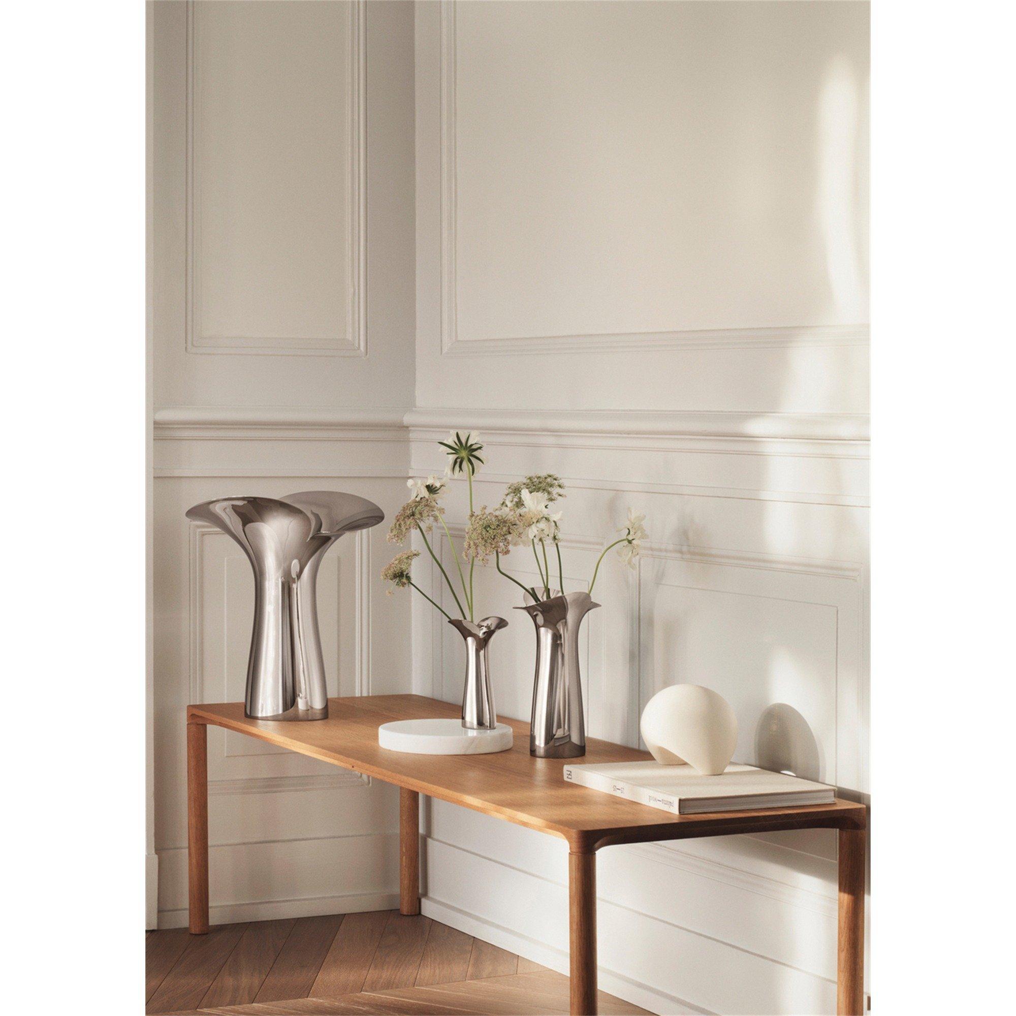 SILVER - Georg Jensen - Bloom Botanica Stainless Steel Vase 15cm - 2