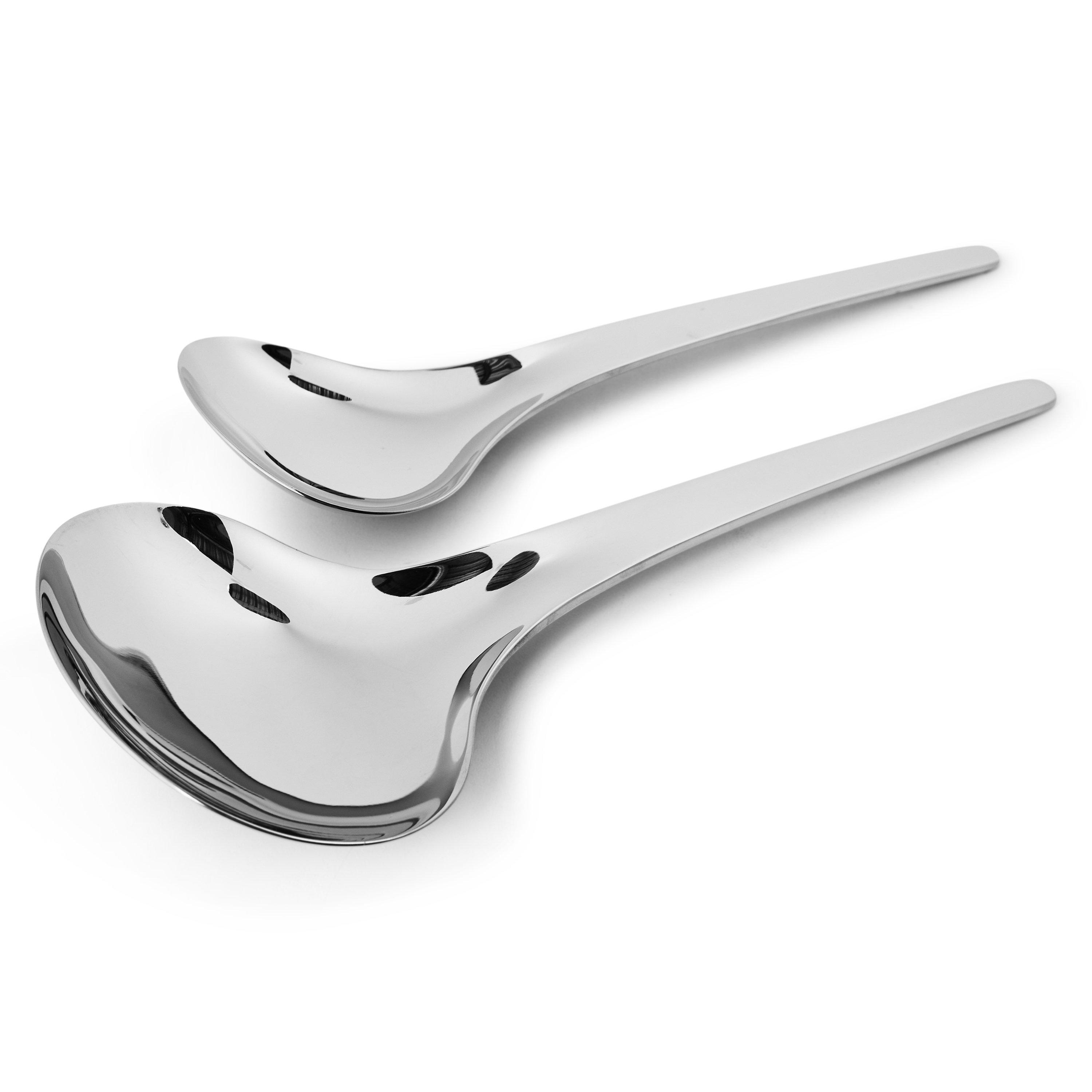 SILVER - Georg Jensen - BLOOM TWO SERVING SPOONS - 1