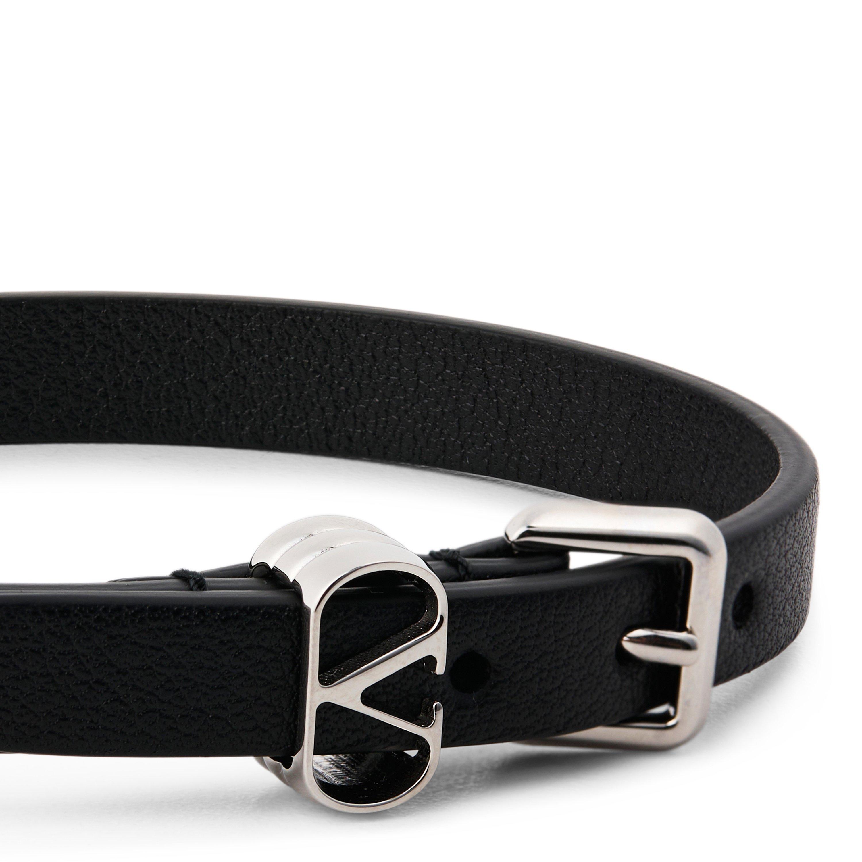 BLACK - Valentino - LEATHER BRACELET - 2