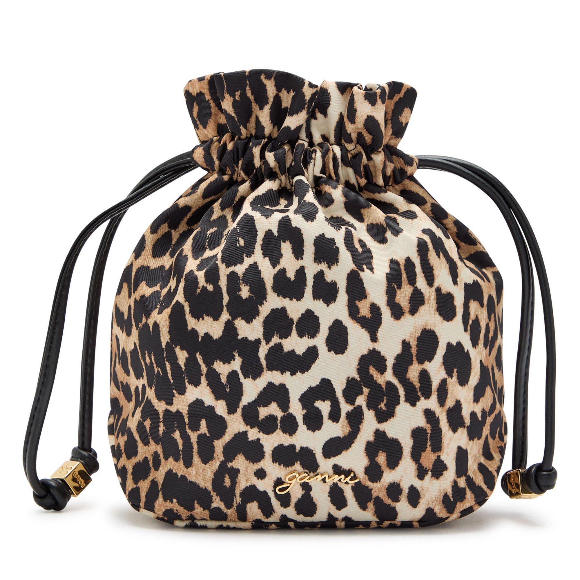 BROWN - Ganni - Pouch Printed Nylon - 1