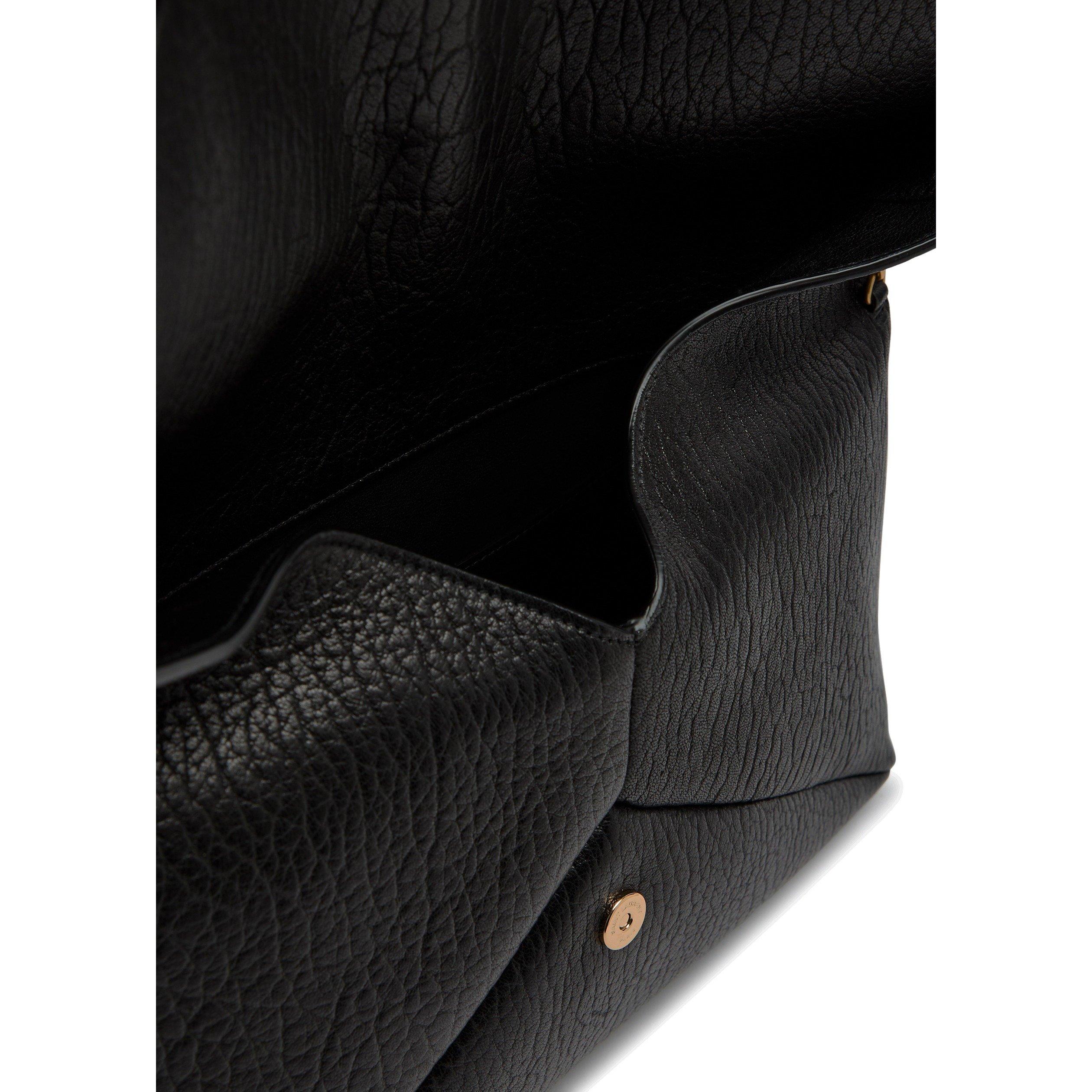 BLACK - Saint Laurent - Women's Envelope Leather Chain Pouch - 5