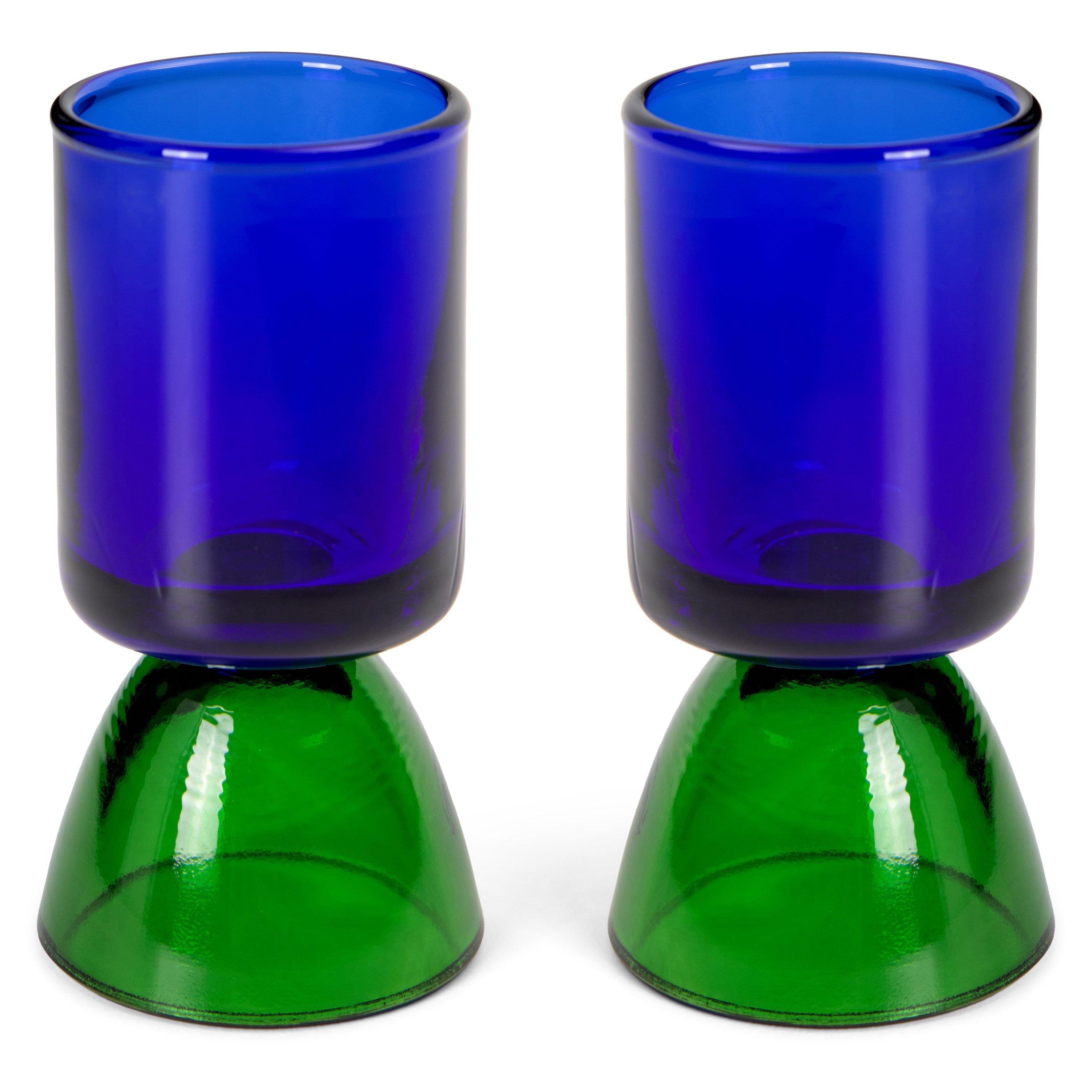 BLUE AND OTHER - Natalia Criado - Tequila Cups Blue Crystal Shot Glasses - 2