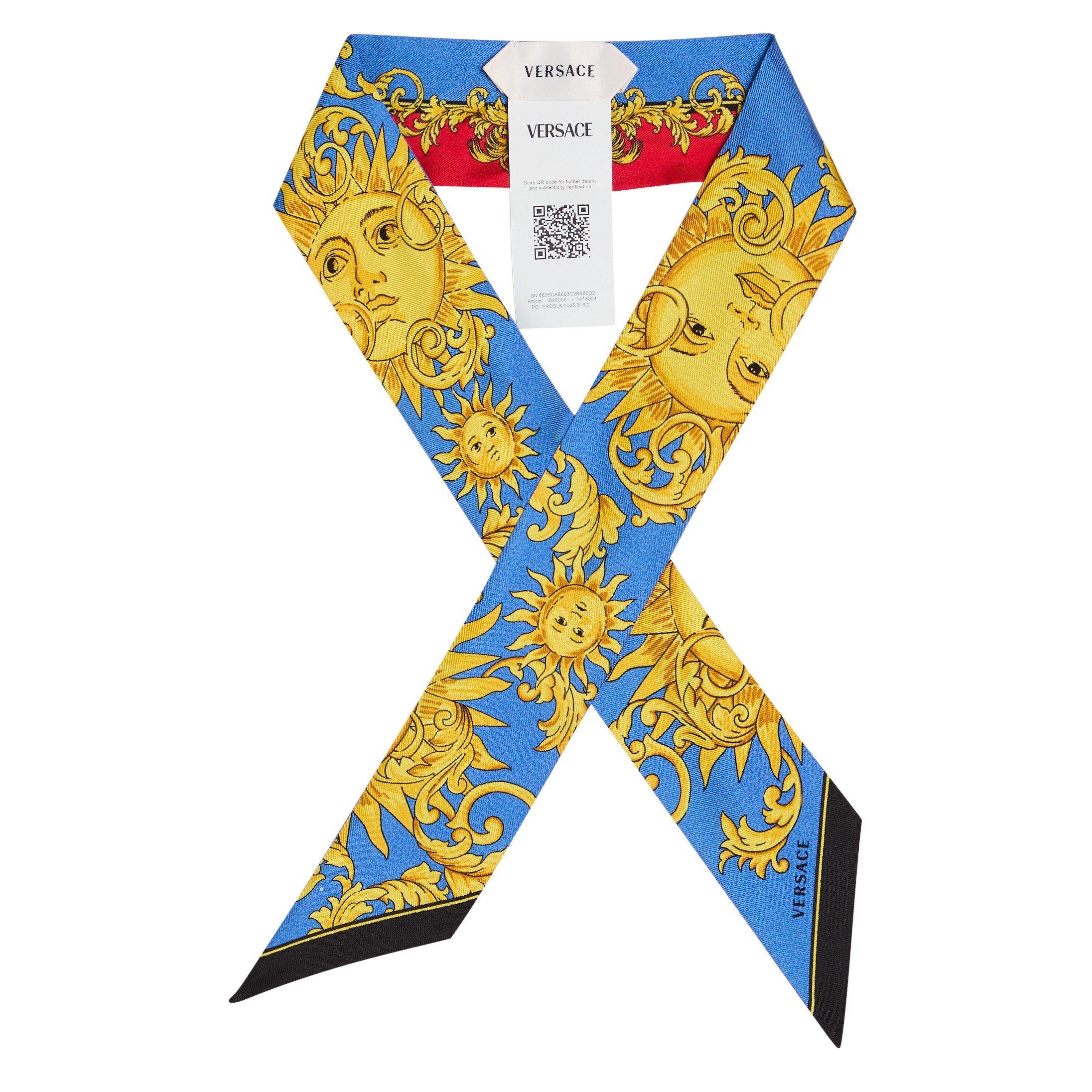 BLUE - Versace - BANDEAUX 5X86 SILK TWILL SUN I
