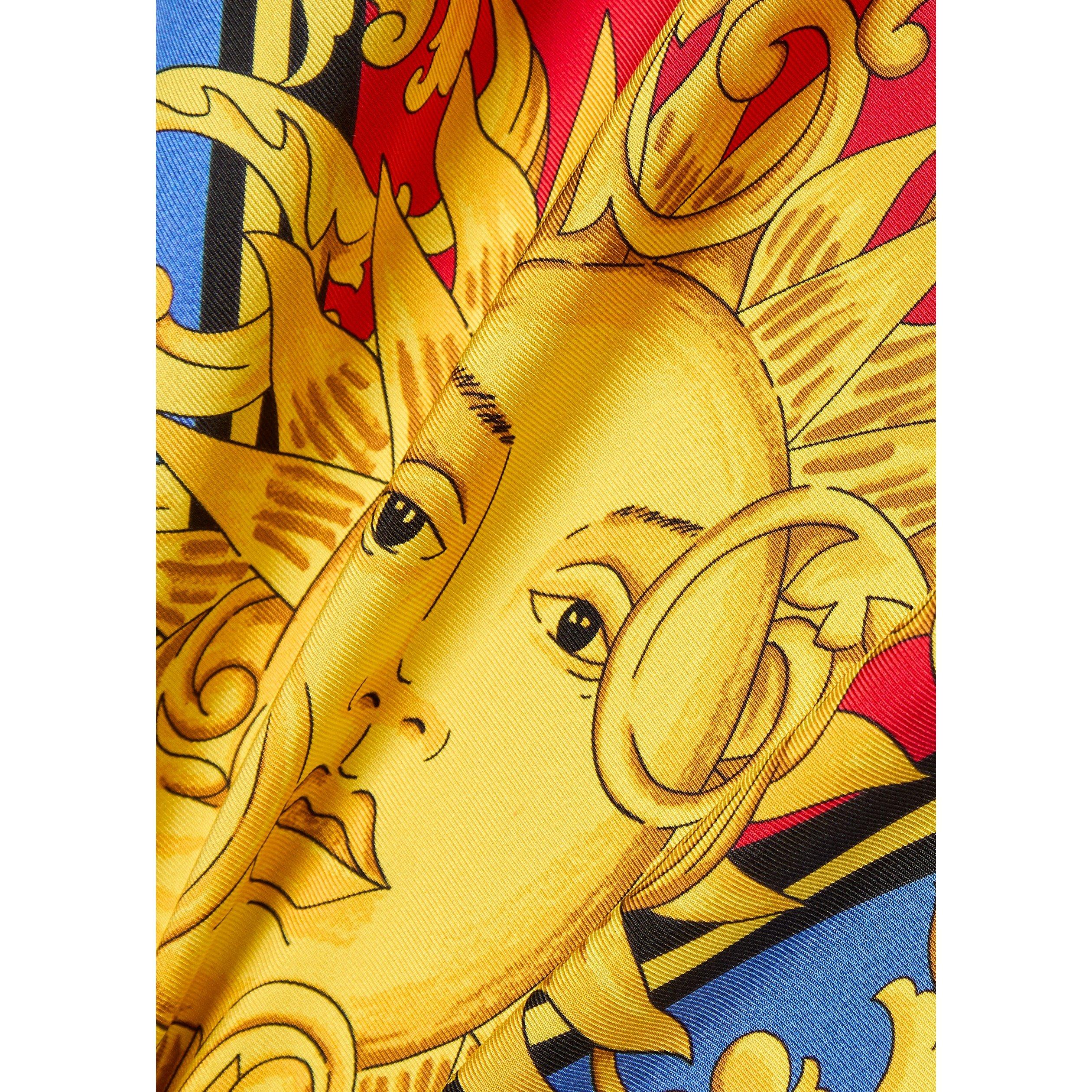 BLUE - Versace - FOULARD 90X90 SILK TWILL SUN I - 4