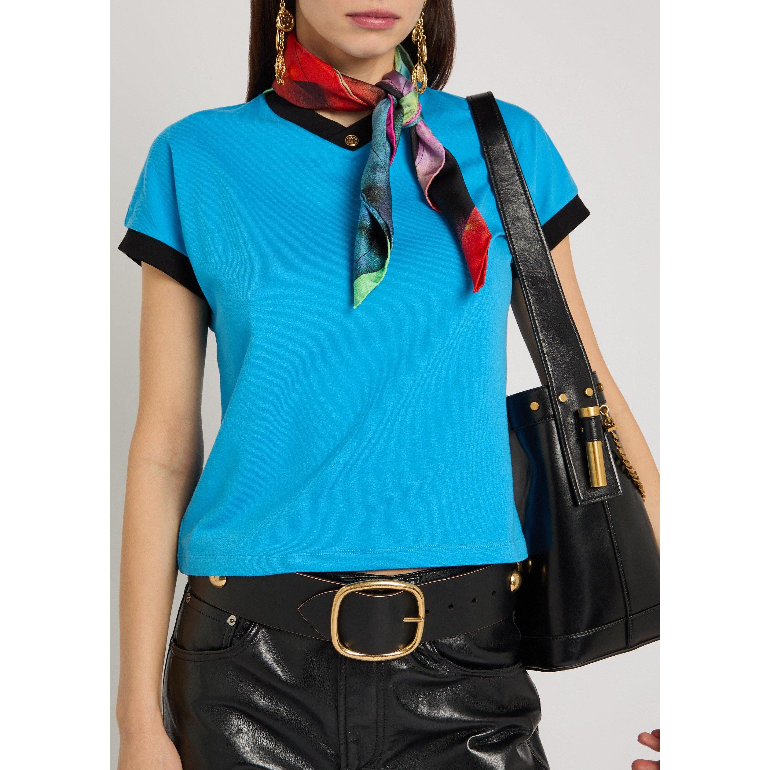 MULTICOLOURED 1 - Versace - FOULARD 70X70 SILK TWILL PARTY - 2