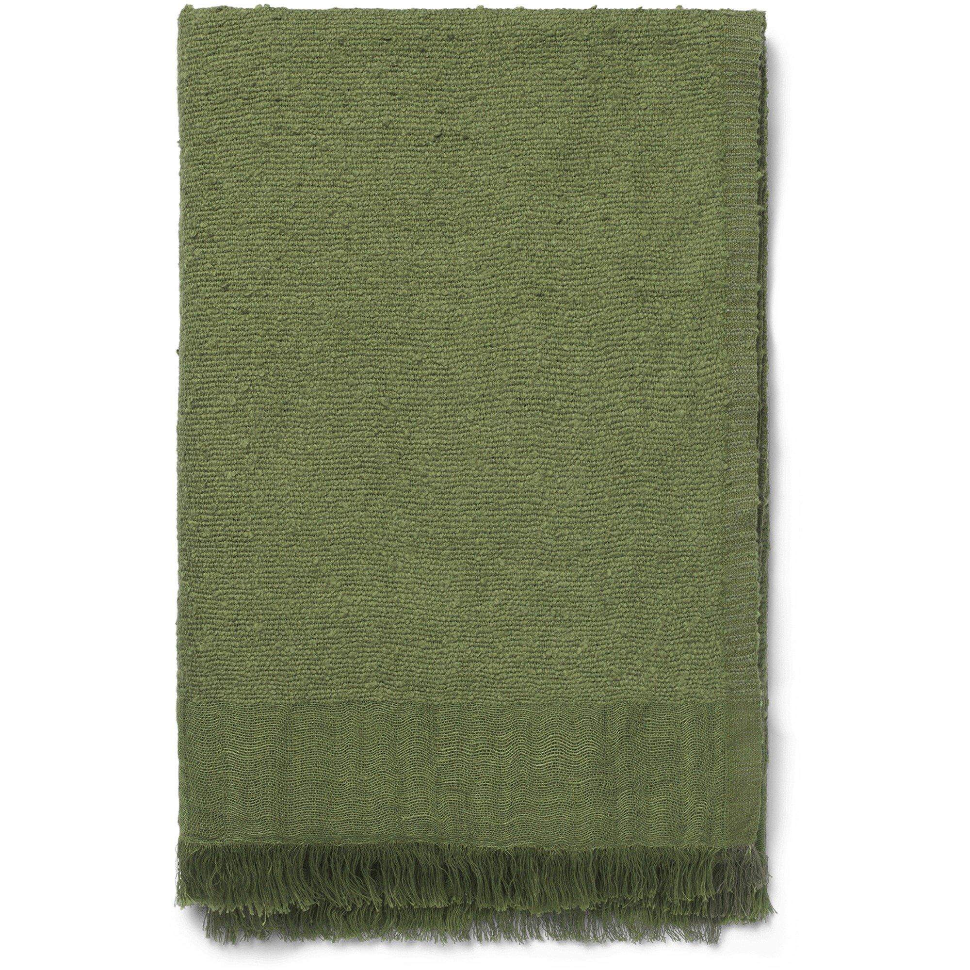 GREEN - ferm LIVING - Weaver Cotton Sofa Throw - 2