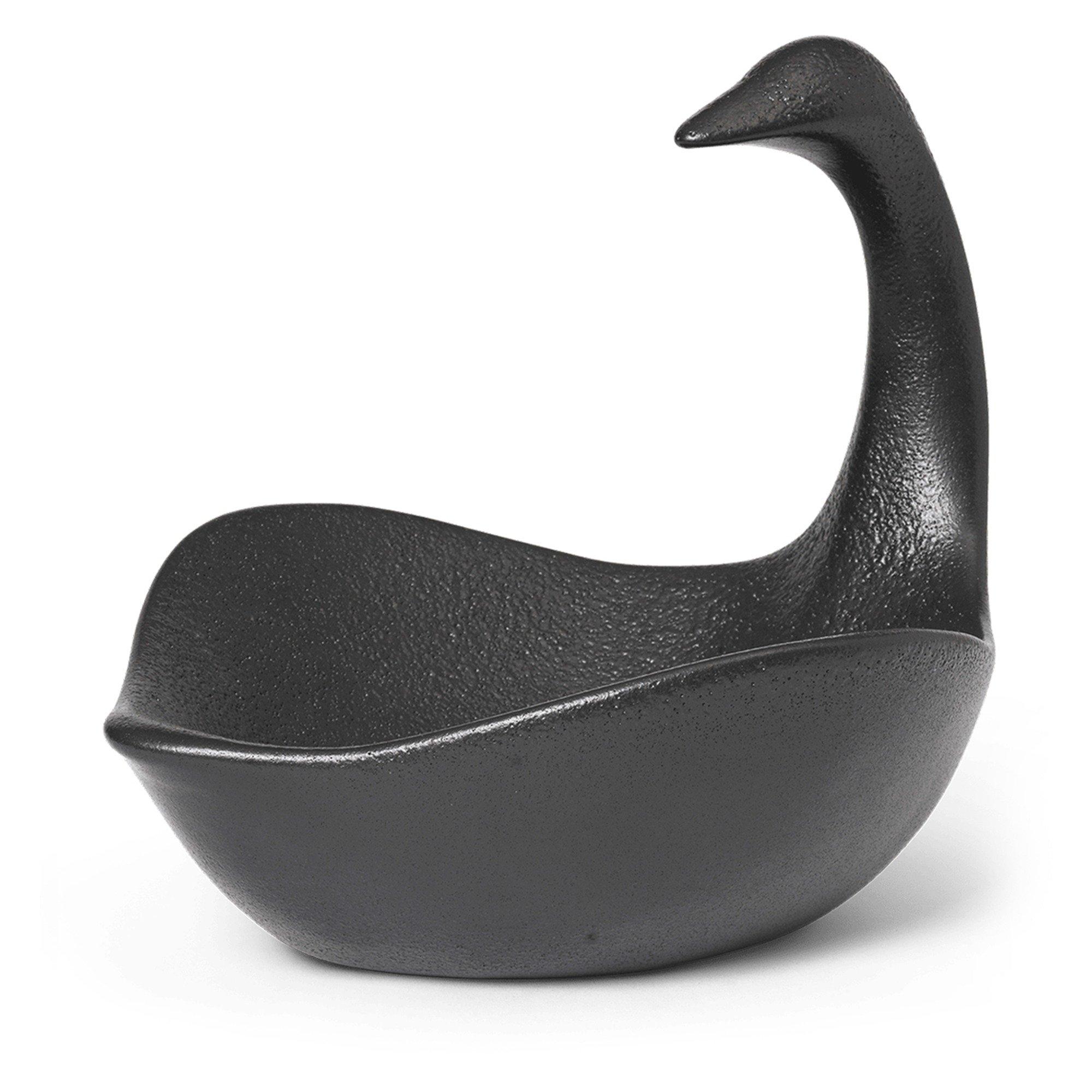BLACK - ferm LIVING - Swan Stone Ornament and Sculpture - 2