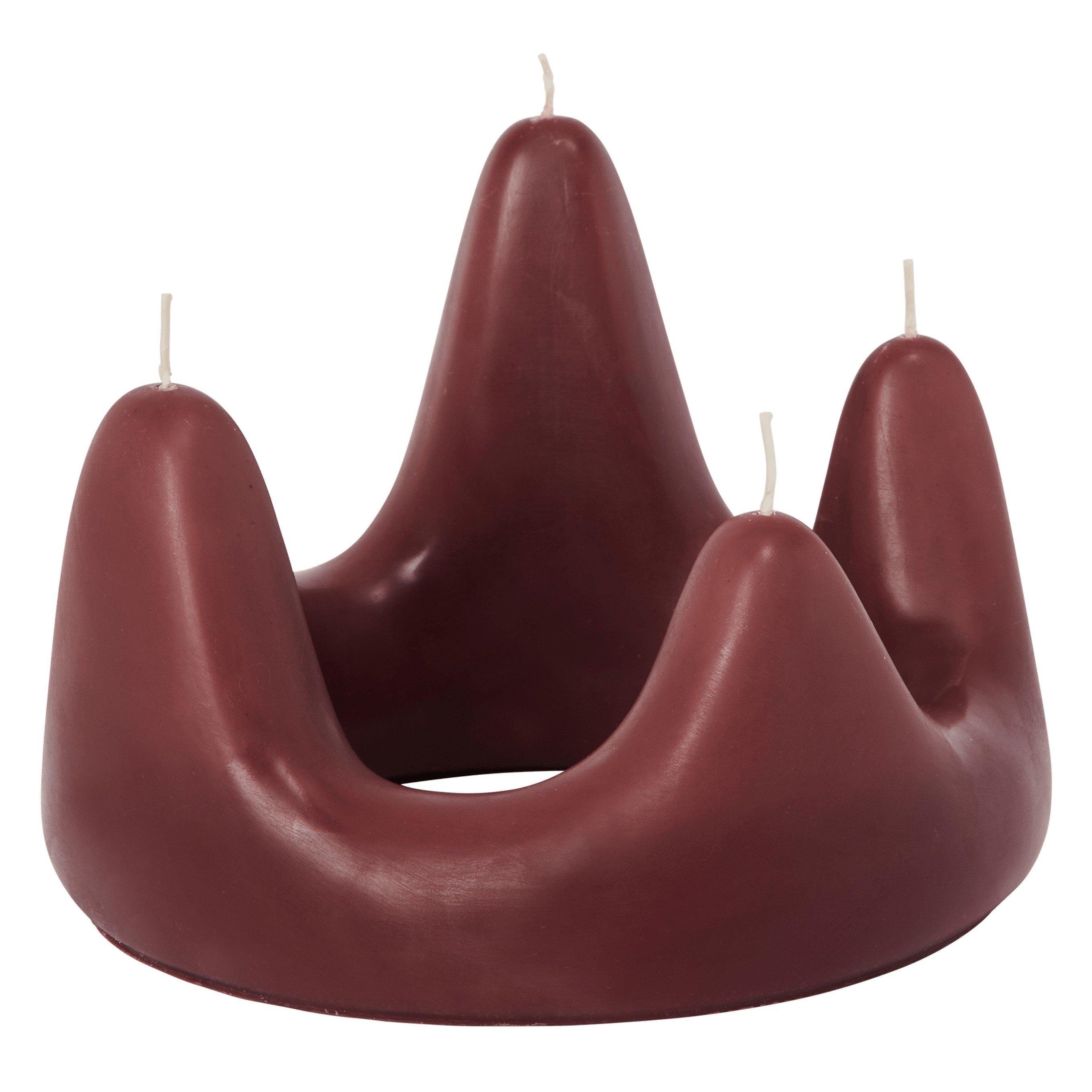 DARK RED - ferm LIVING - STALA CANDLE RING